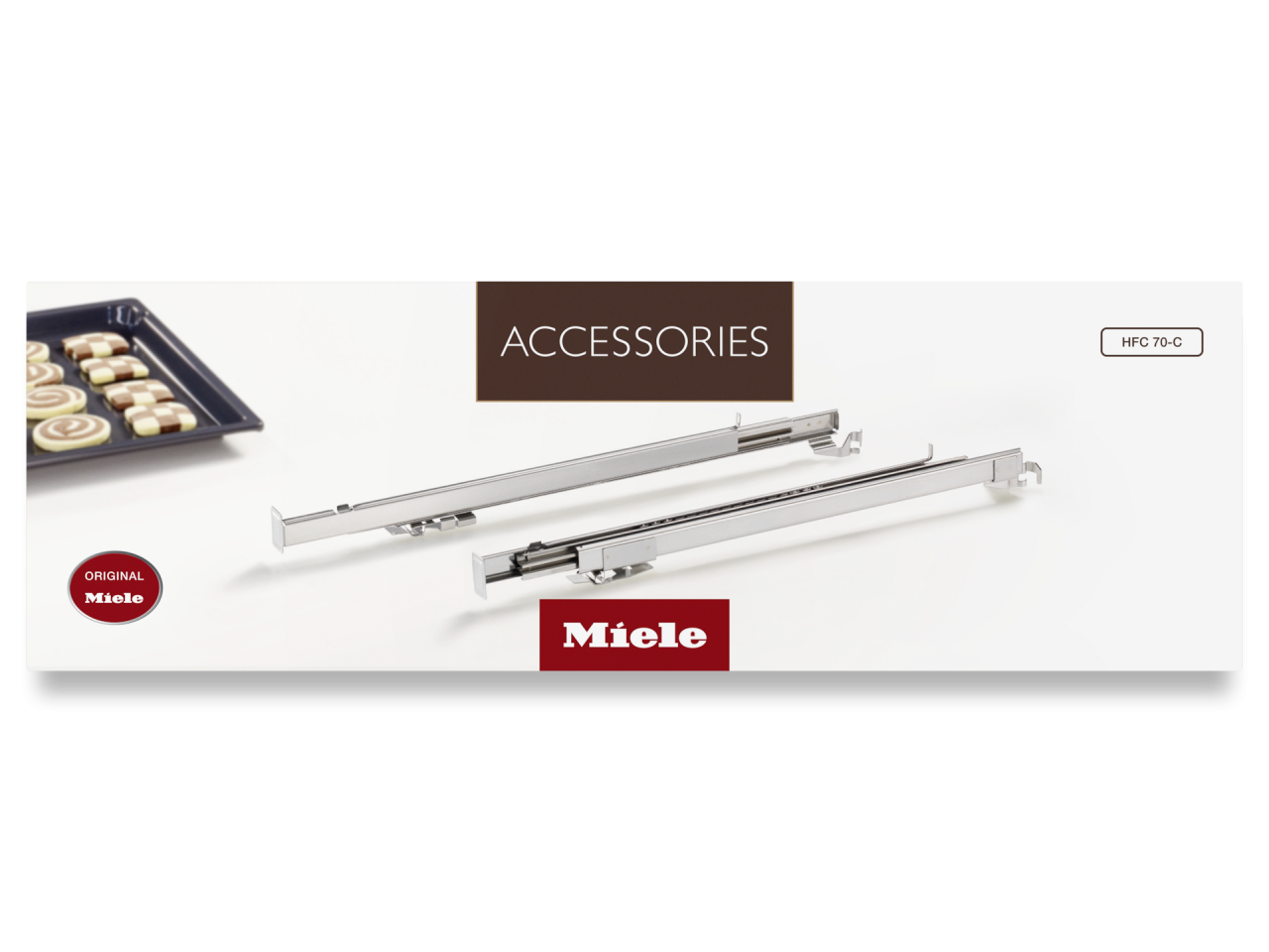 Ghidaj telescopic Miele FlexiClip HFC 70-C, 1 pereche, pentru cuptoare H 2000 [3]
