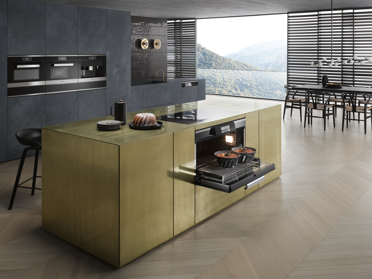 Ghidaj telescopic Miele FlexiClip HFC 92, cu finisaj PyroFit, pentru cuptoare de 90 cm [3]