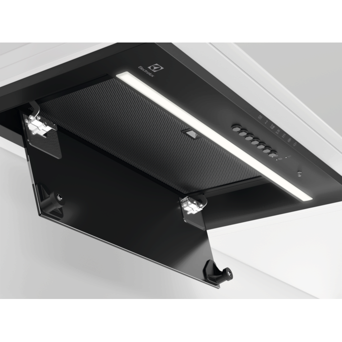 Hotă complet încorporabilă Electrolux LFG825K, 54 cm, Clasă energetică A, 650 m³/h, 3 viteze + Intensiv + Breeze, Hob2Hood & AutoSense, LED, Negru [3]