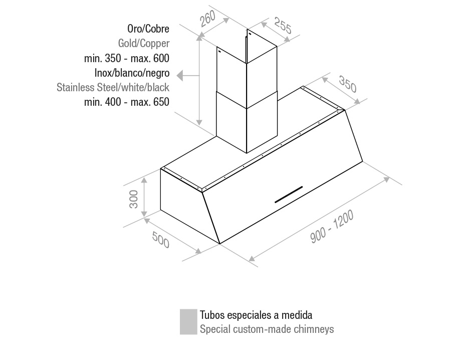 Hota de perete Pando P-2010/120 V.850 [7]