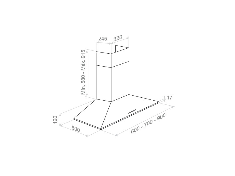 Hota de perete Pando P-227/70 V.850 [3]
