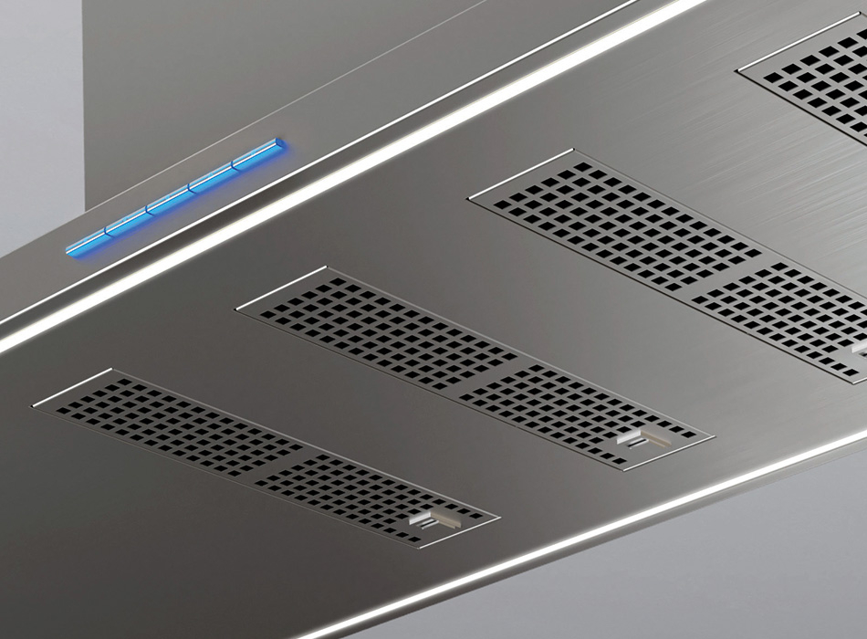 Hota de perete Pando P-861, 90 cm, negru, V1050 mc/h SEC PLUS - sistem de reducere a zgomotului [2]