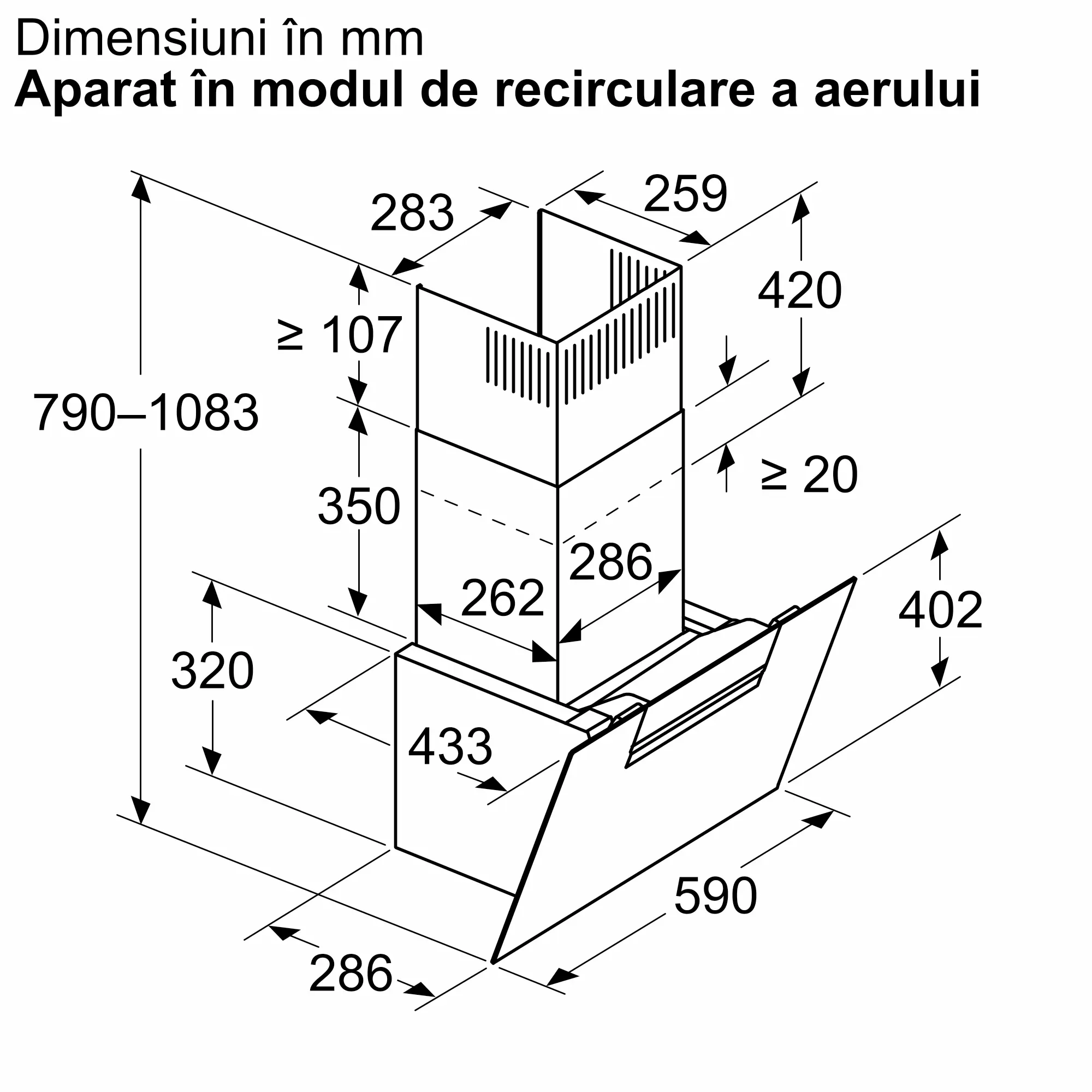 Hotă decorativă de perete 60 cm, Bosch Seria 4, Negru [6]