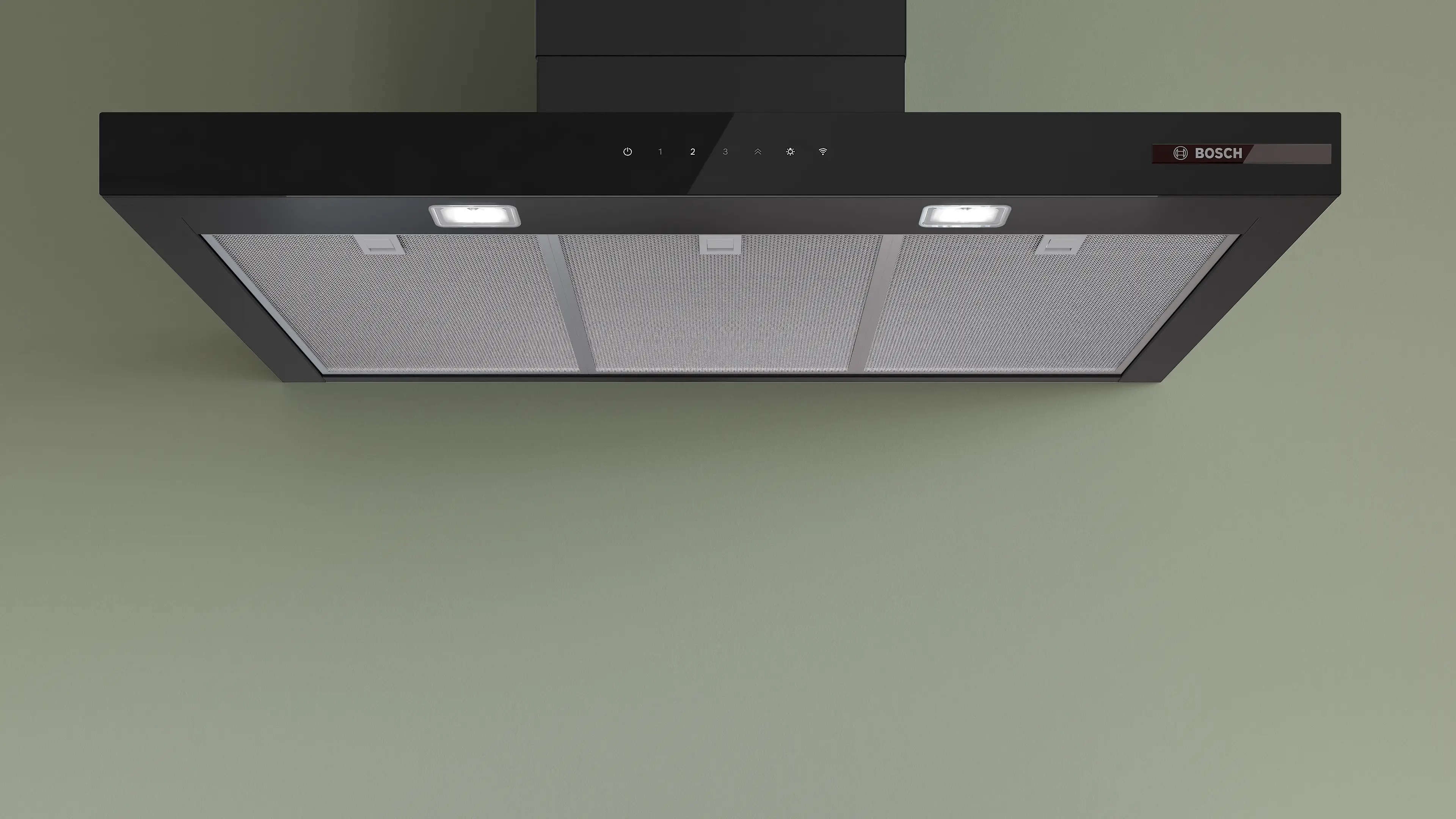 Hotă decorativă de perete 90 cm, Bosch Seria 6, Negru mat [4]