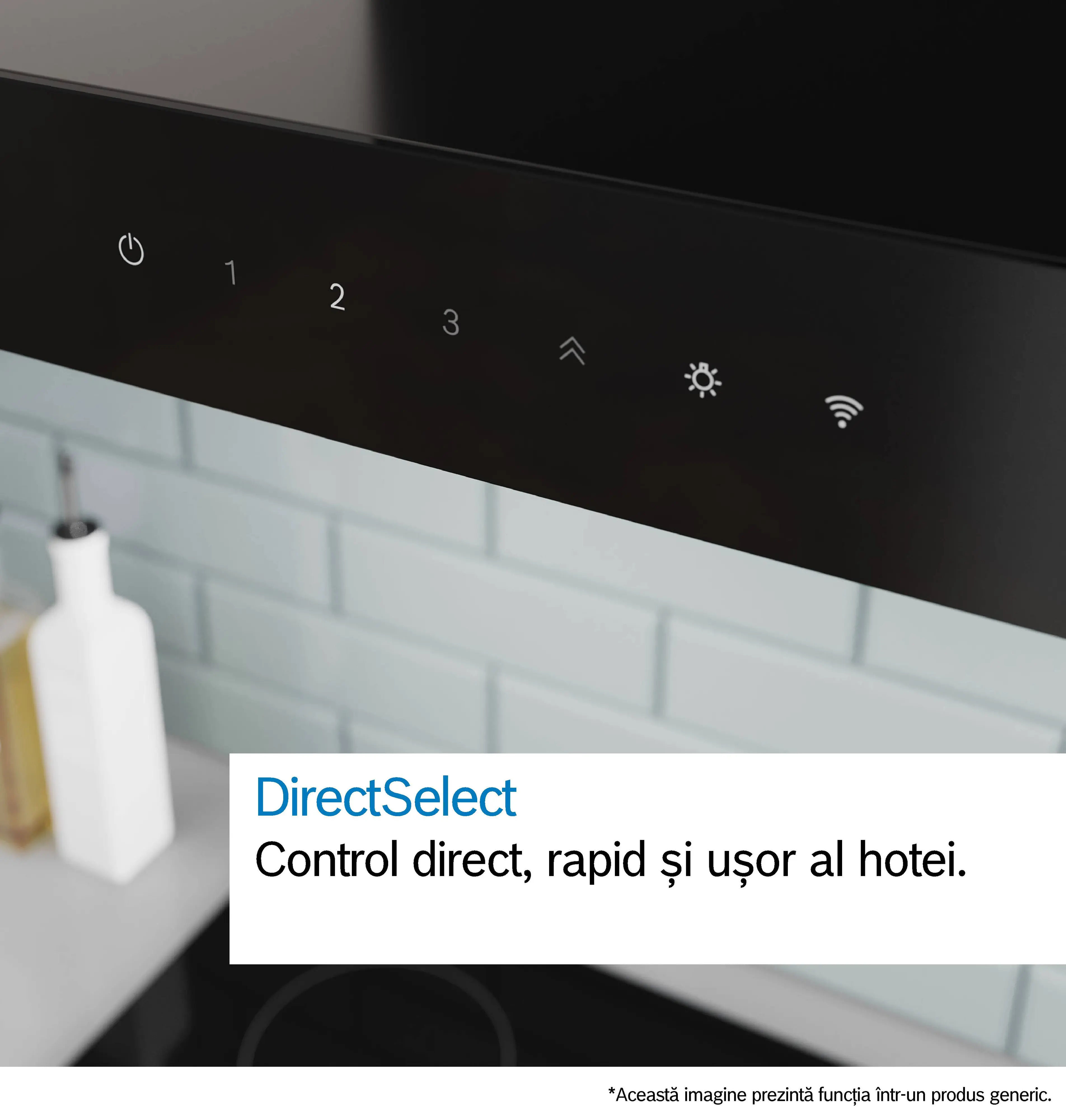 Hotă decorativă de perete 90 cm, Bosch Seria 6, Negru mat [10]