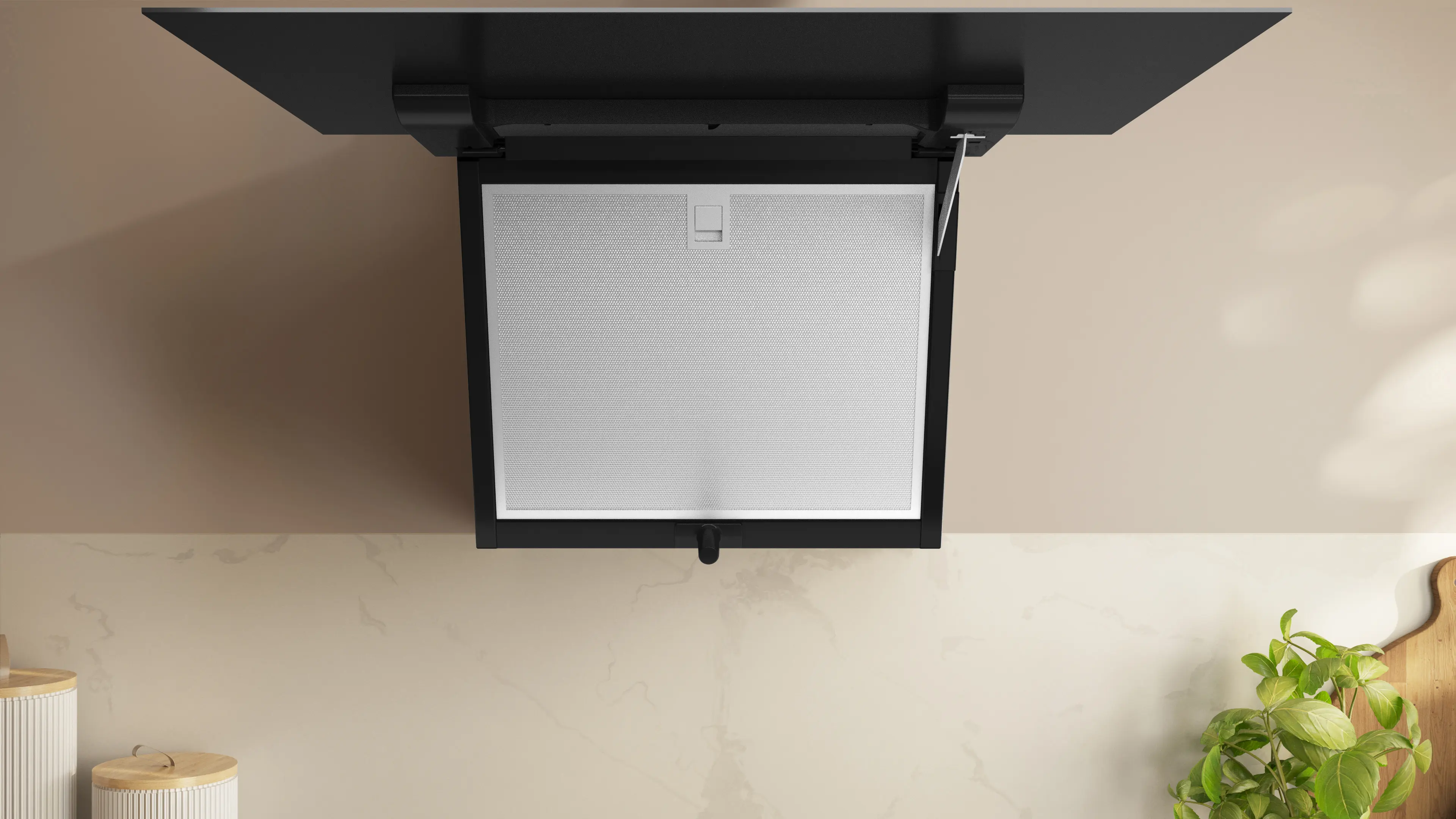 Hotă decorativă de perete NEFF D65JFN1S0 N50, 60 cm, 687 m³/h, 3 trepte + intensiv, Touch Control, LED, negru [4]