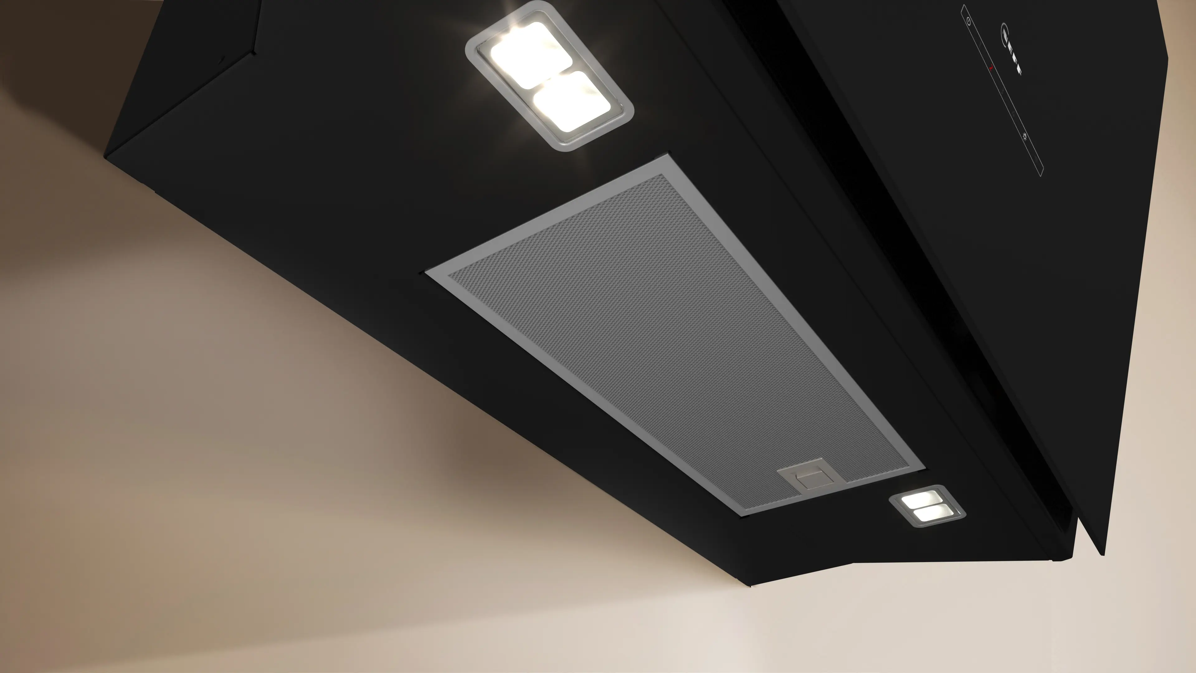 Hotă decorativă de perete Neff D88IAN2S0, 80 cm, A+, Negru [2]