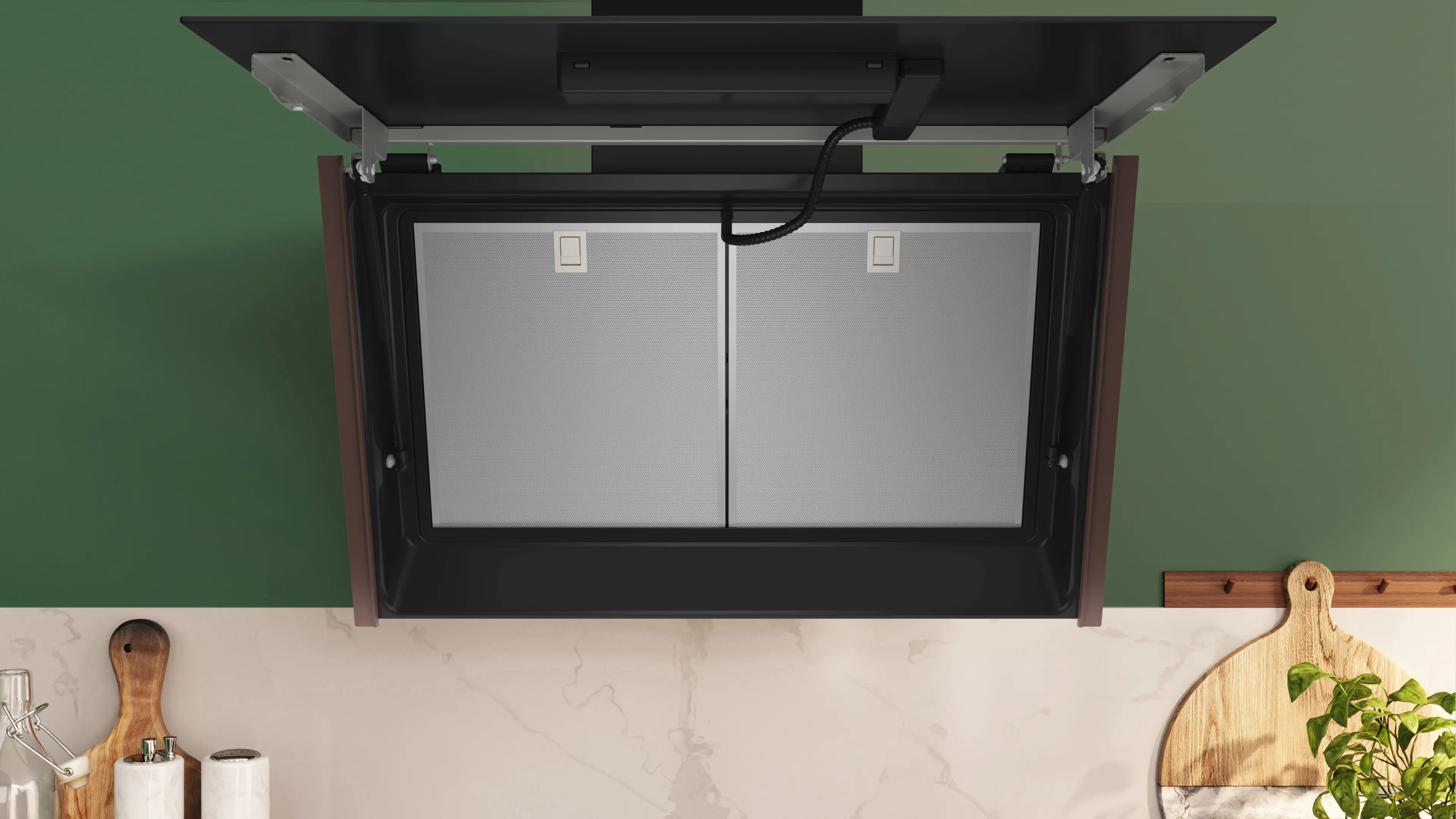 Hotă decorativă de perete NEFF D88IAN2Y5 – 80 cm, A+, Negru [2]