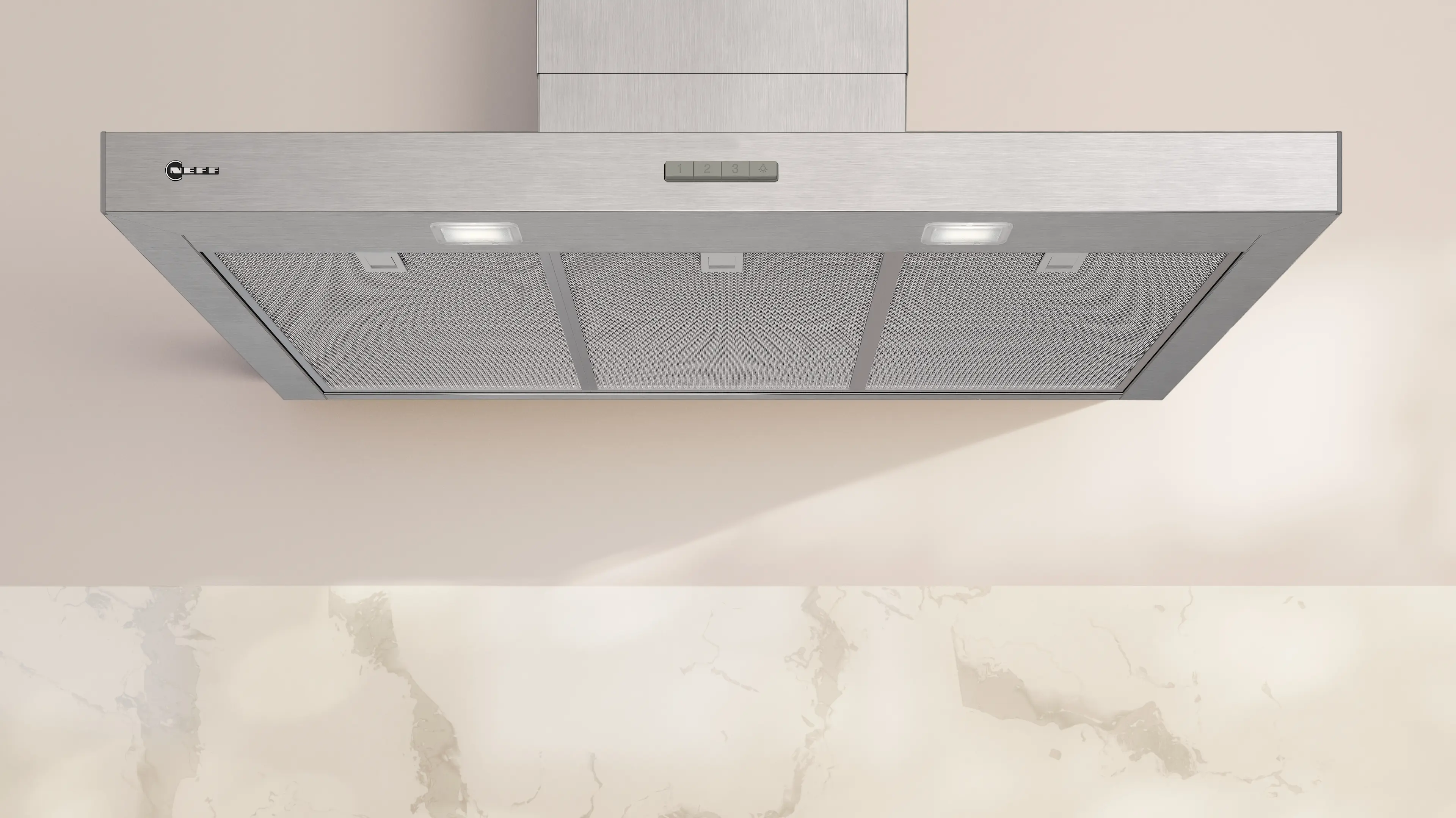 Hotă decorativă de perete NEFF D95BCC2L0 – 90 cm, A+, Inox [2]