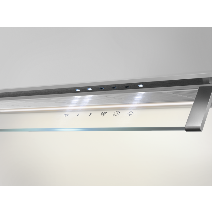 Hota grupata integrata AEG GDE686HM, 60 cm, Conectivitate plita, 1 motor, 3 viteze + intensiv, 1 filtru de aluminiu lavabil, Putere de absorbtie - 750 mc/h, Control electronic, Argintiu [4]