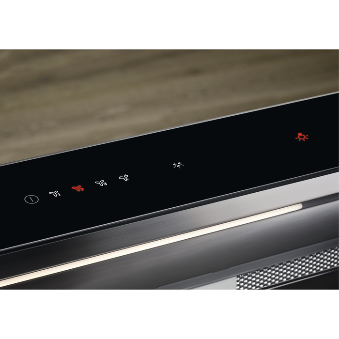 Hota incorporabila de blat Electrolux LFD619Y FLEX 700, 90 cm, Clasă energetică A, 700 m³/h, 3 viteze + Intensiv, Funcție Breeze, Bandă LED, Negru [6]