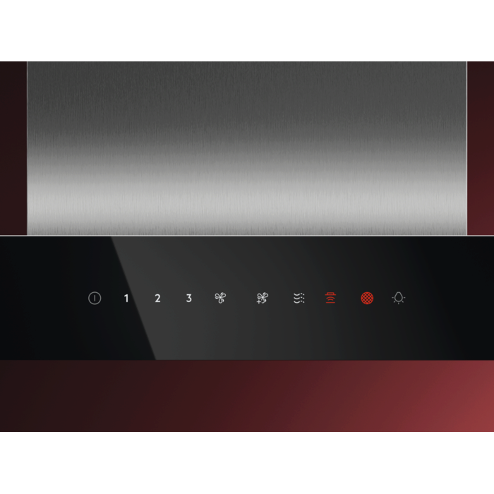 Hota incorporabila decorativa AEG GB67D91HL, Putere de absorbtie 730 mc/h, Conectivitate plita,  Functie Breeze, Control electronic,90 cm, Inox [2]