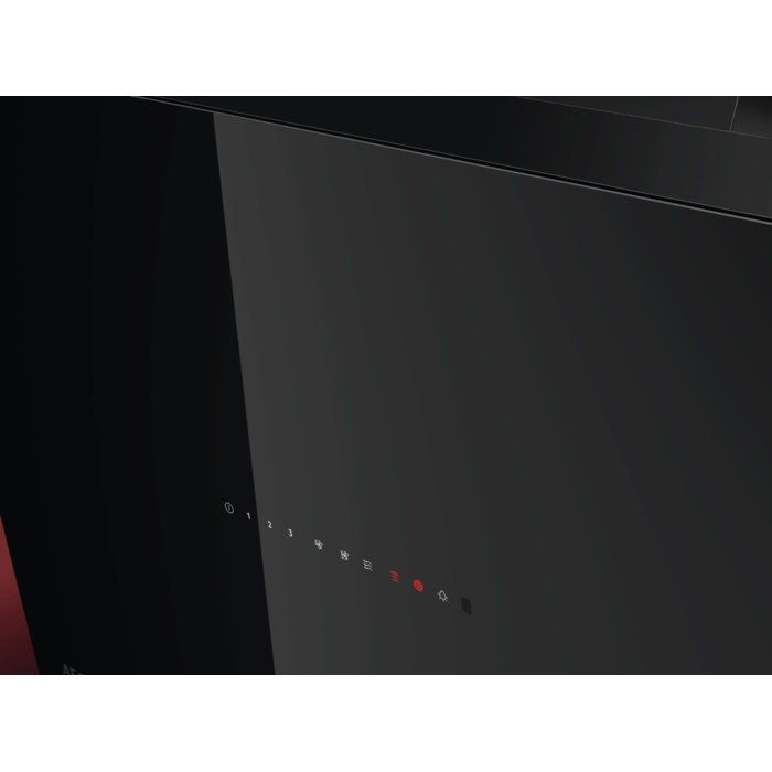 Hota incorporabila decorativa AEG GV77D91SB, Putere de absorbtie 760 mc/h, Control electronic,  Conectivitate plita, Functie Breeze, 1 motor, 90 cm, Negru (Glossy) [2]