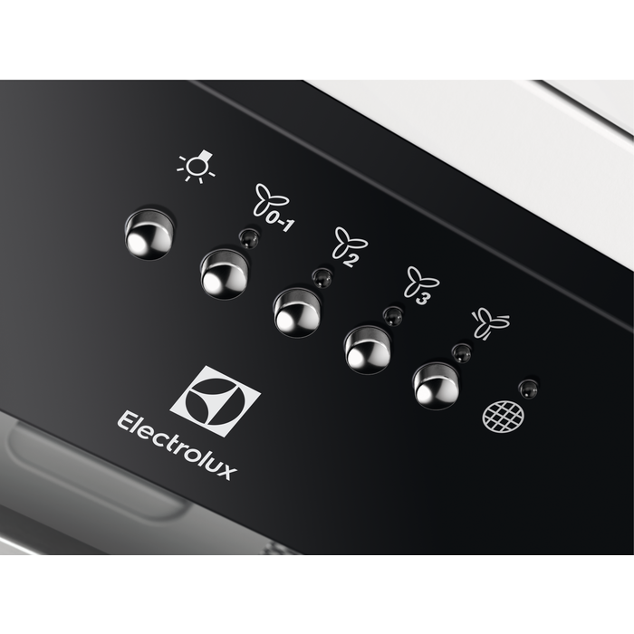 Hotă încorporabilă Electrolux CFG516R, 54 cm, Clasă energetică C, 600 m³/h, 3 viteze + Intensiv, Hob2Hood, Spot LED, Negru mat [4]