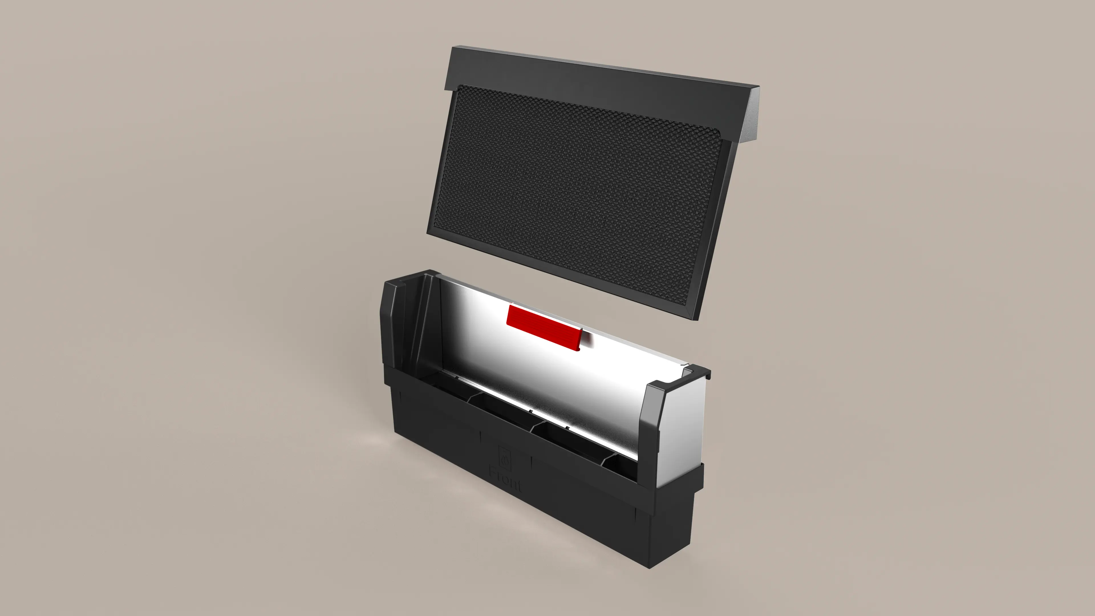 Hotă incorporabilă în blat NEFF I88WMM1S5, 80 cm, 501 m³/h, Guided Air, Home Connect, sticlă neagra [3]