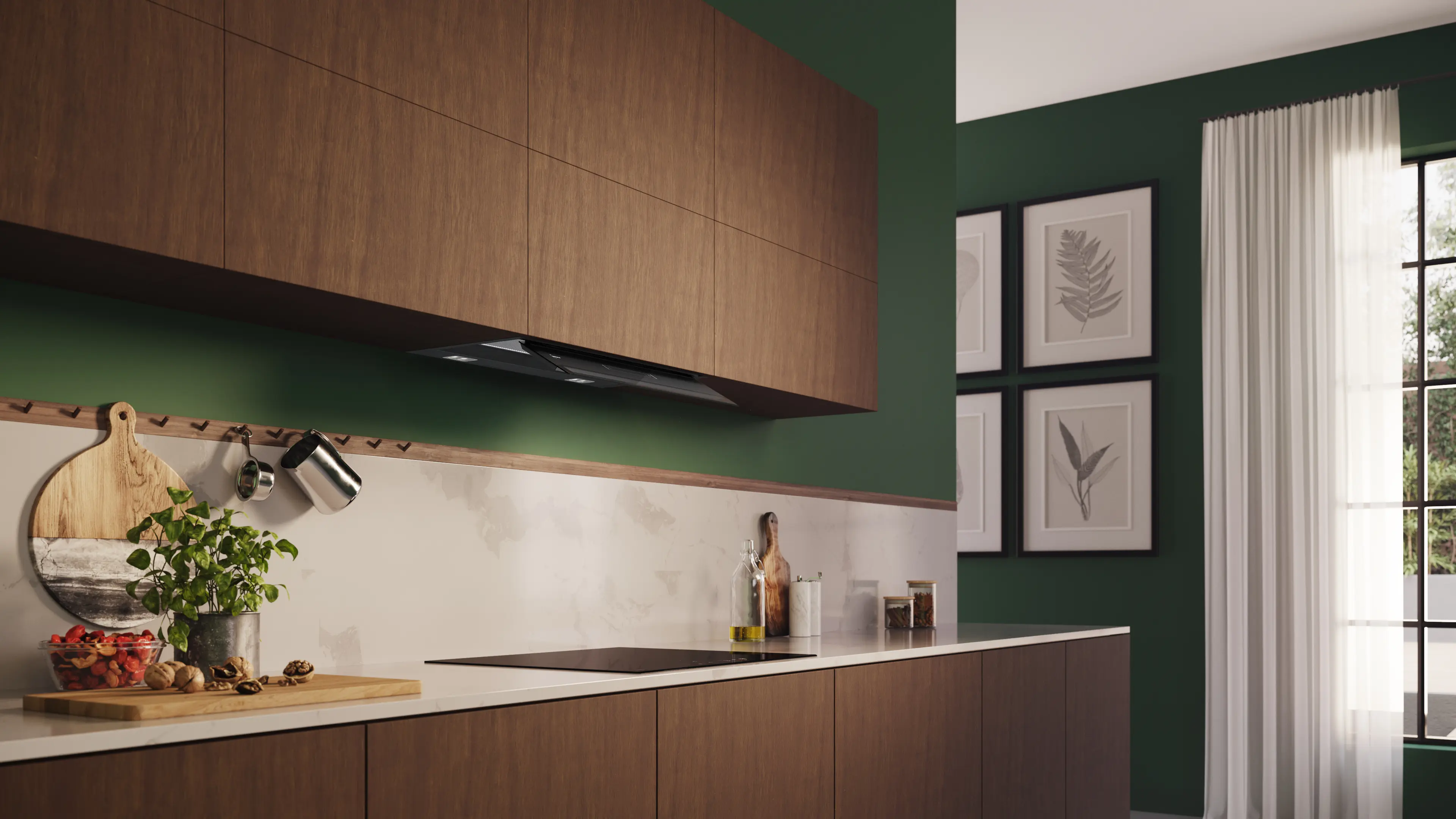 Hotă incorporabilă NEFF D67XDP2S5 N70, 60 cm, 749 m³/h, Smart Hood Automatic, LED, negru mat [2]