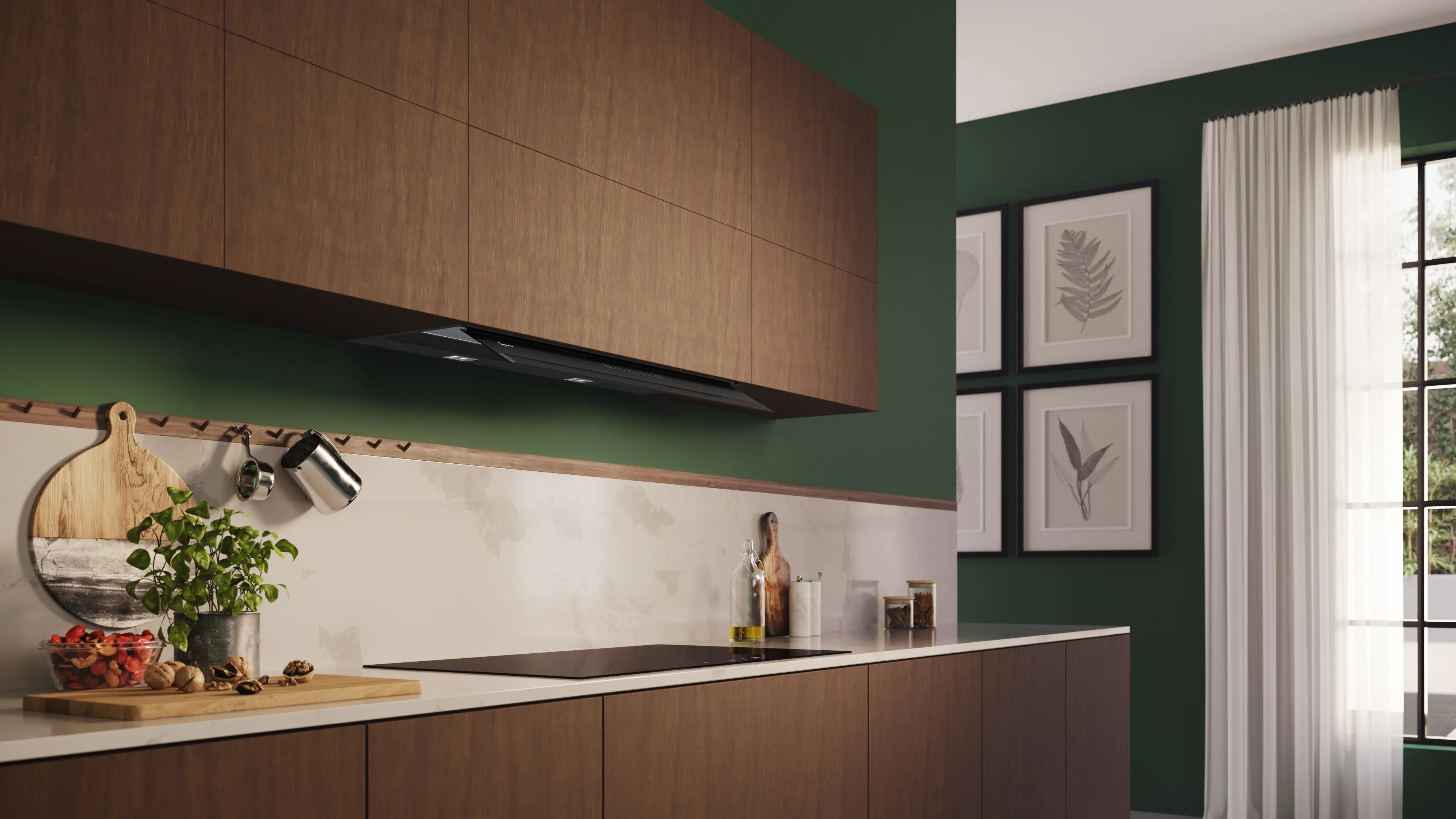 Hotă incorporabilă NEFF D97XDP2S5 N70, 90 cm, 749 m³/h, Smart Hood Automatic, LED, negru mat [2]