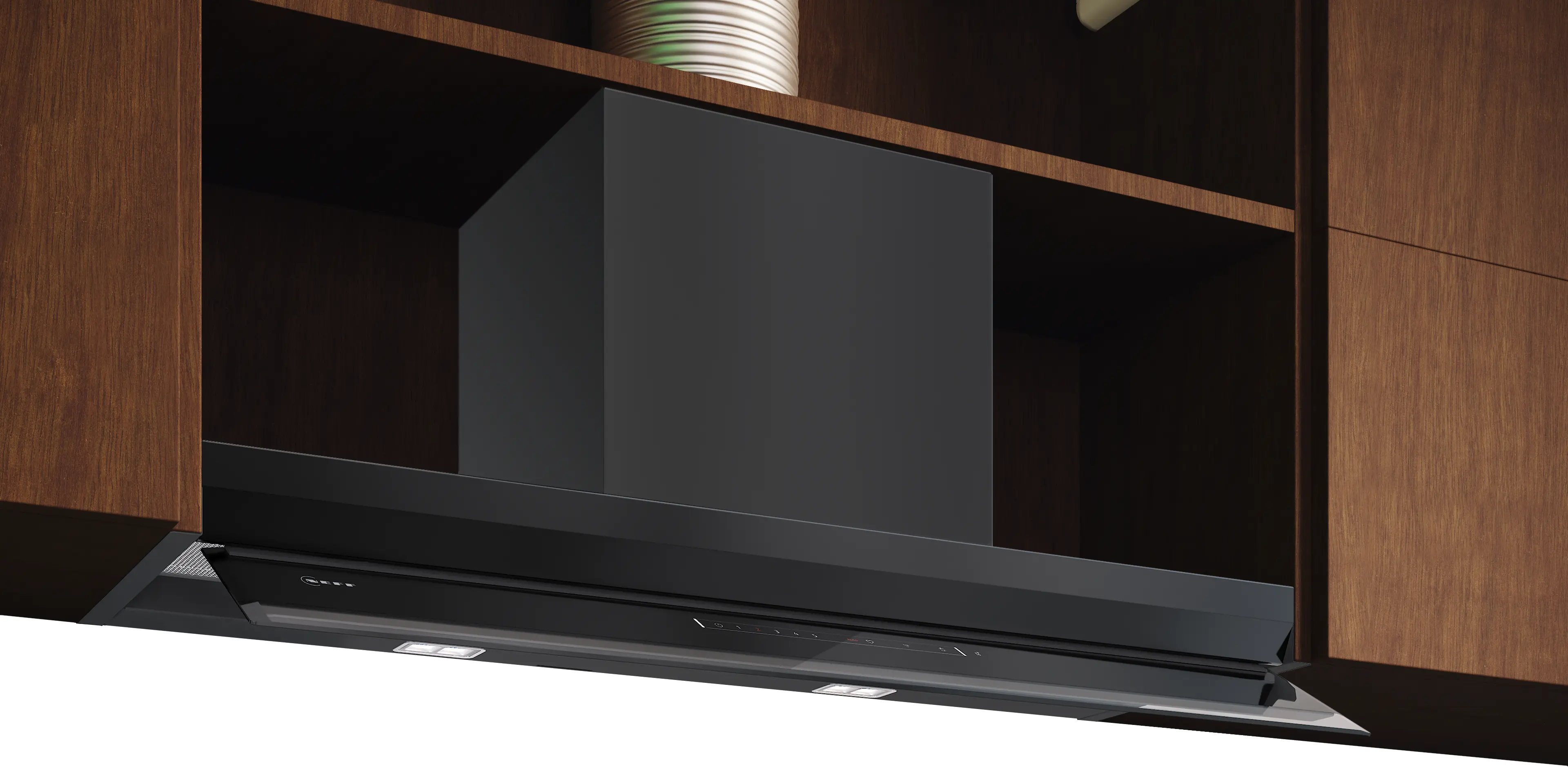 Hotă incorporabilă NEFF D99XET2S5 N90, 90 cm, 426 m³/h, 3 trepte, LED, negru [2]
