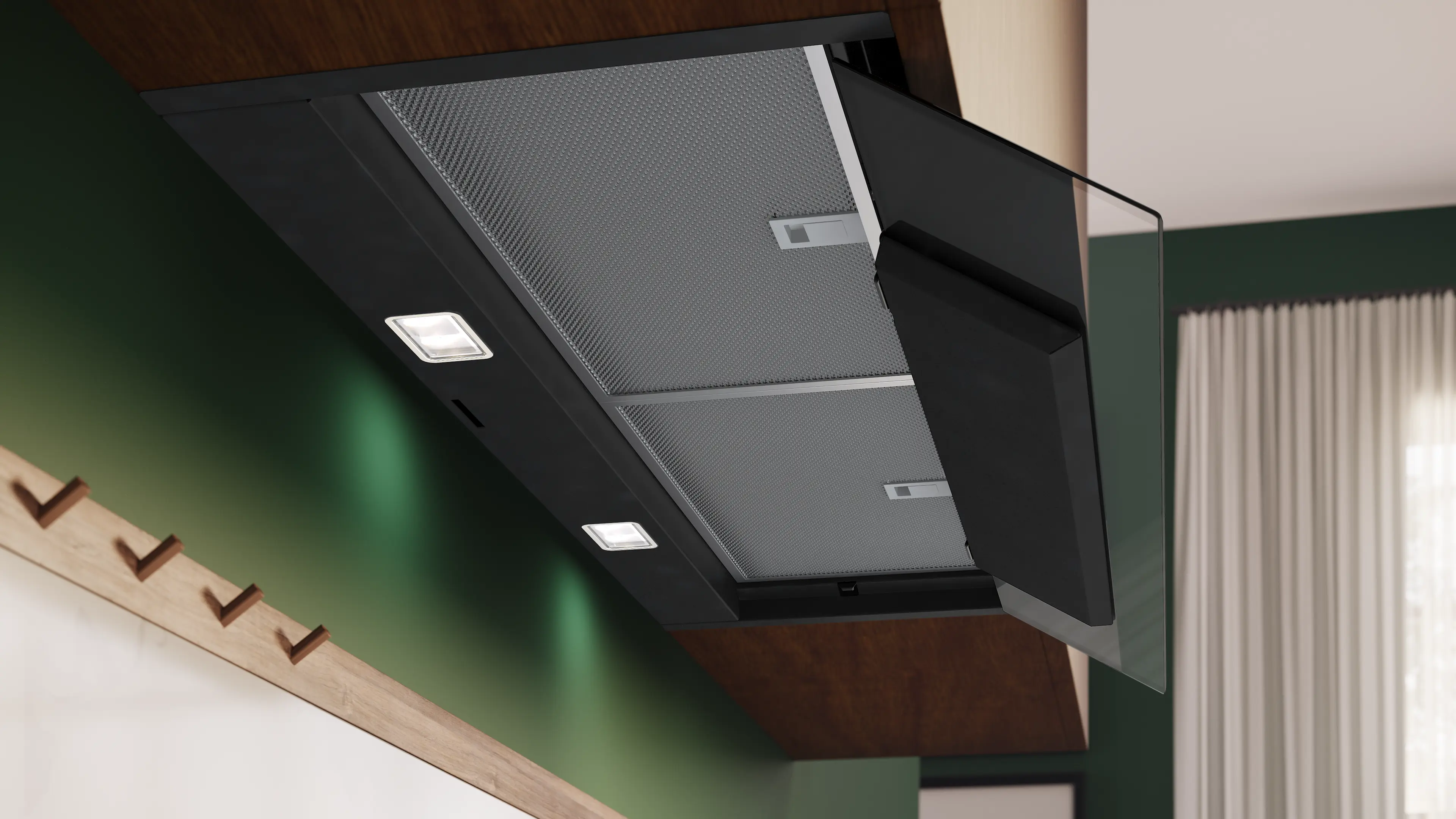 Hotă incorporabilă NEFF D99XET2S5 N90, 90 cm, 426 m³/h, 3 trepte, LED, negru [3]