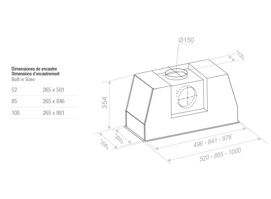 Hota Incorporabila Pando PRO/52 V.1050 eco SEC PLUS [2]