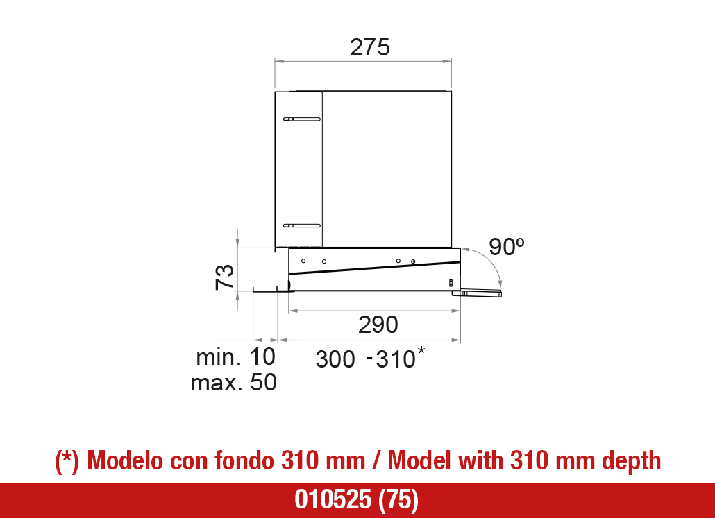 Hota incorporabila Pando TIB-2, 60 cm V.830 mc/h [5]
