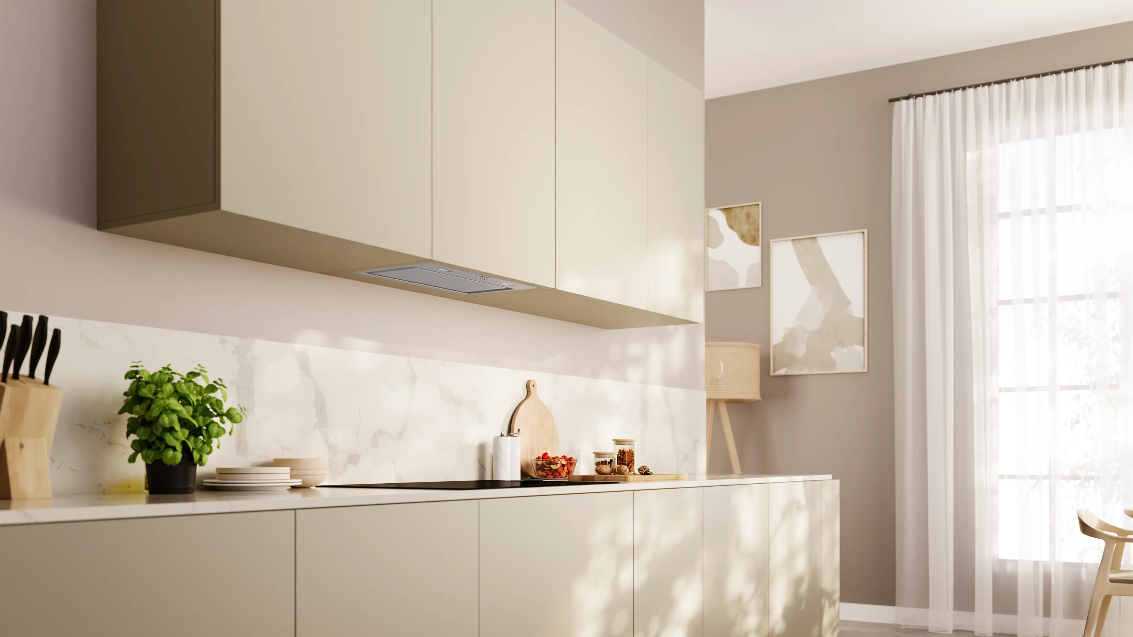 Hotă incorporabilă tip canopy NEFF D54NAC1N0 N70, 52 cm, 570 m³/h, funcție intensivă, LED, inox [2]