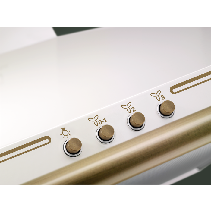 Hotă șemineu Electrolux EFC226V, 60 cm, Clasă energetică D, 420 m³/h, 3 trepte, LED, Crem/Alb rustic [2]