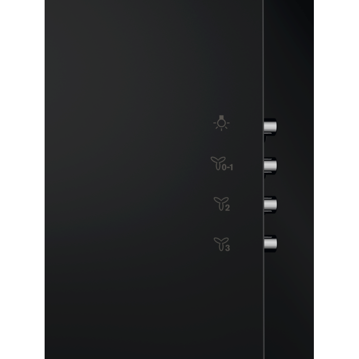 Hotă șemineu Electrolux LFV326K, 60 cm, Clasă energetică C, 600 m³/h, 3 trepte, Spot LED, Negru [3]