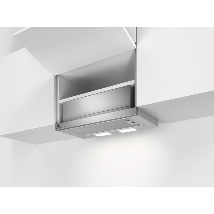 Hotă telescopică Electrolux LFP226S, 60 cm, Clasă energetică C, 330 m³/h, 3 trepte, LED, Gri [2]
