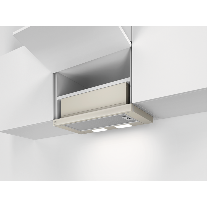 Hotă telescopică Electrolux LFP326AS, 60 cm, Clasă energetică C, 410 m³/h, 3 trepte, LED, Auriu [5]