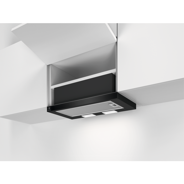 Hotă telescopică Electrolux LFP326FB, 60 cm, Clasă energetică C, 410 m³/h, 3 trepte, LED, Negru [2]