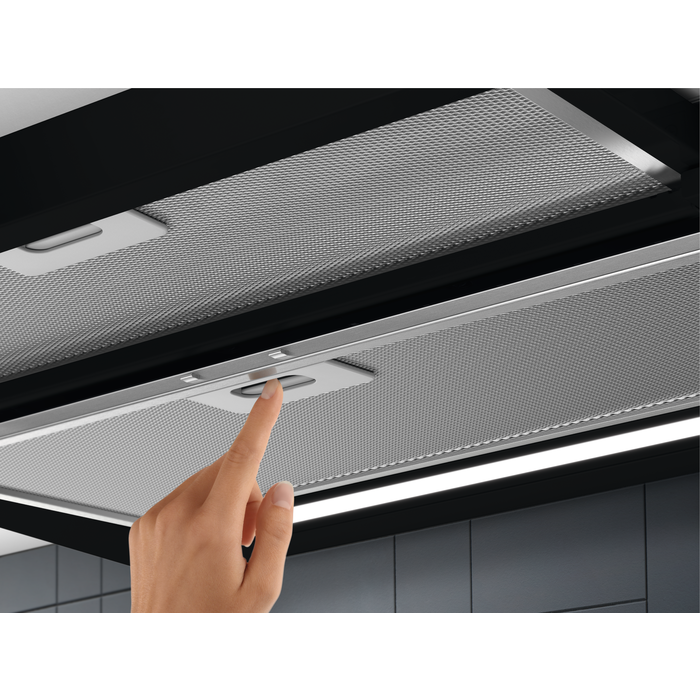 Hotă telescopică Electrolux LFP616K, 60 cm, Clasă energetică A, 600 m³/h, 3 trepte, Bandă LED, Negru [7]