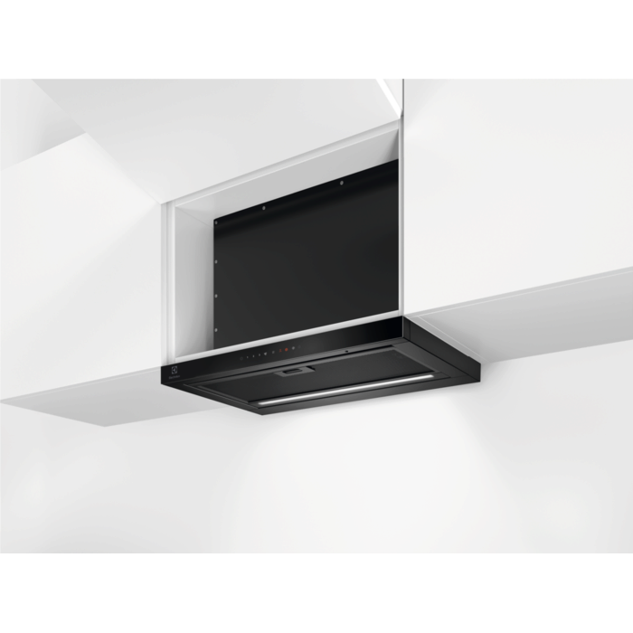 Hotă telescopică Electrolux LFP816K, 60 cm, Clasă energetică A, 650 m³/h, 3 viteze + Intensiv + Breeze, Hob2Hood, Bandă LED, Negru [2]