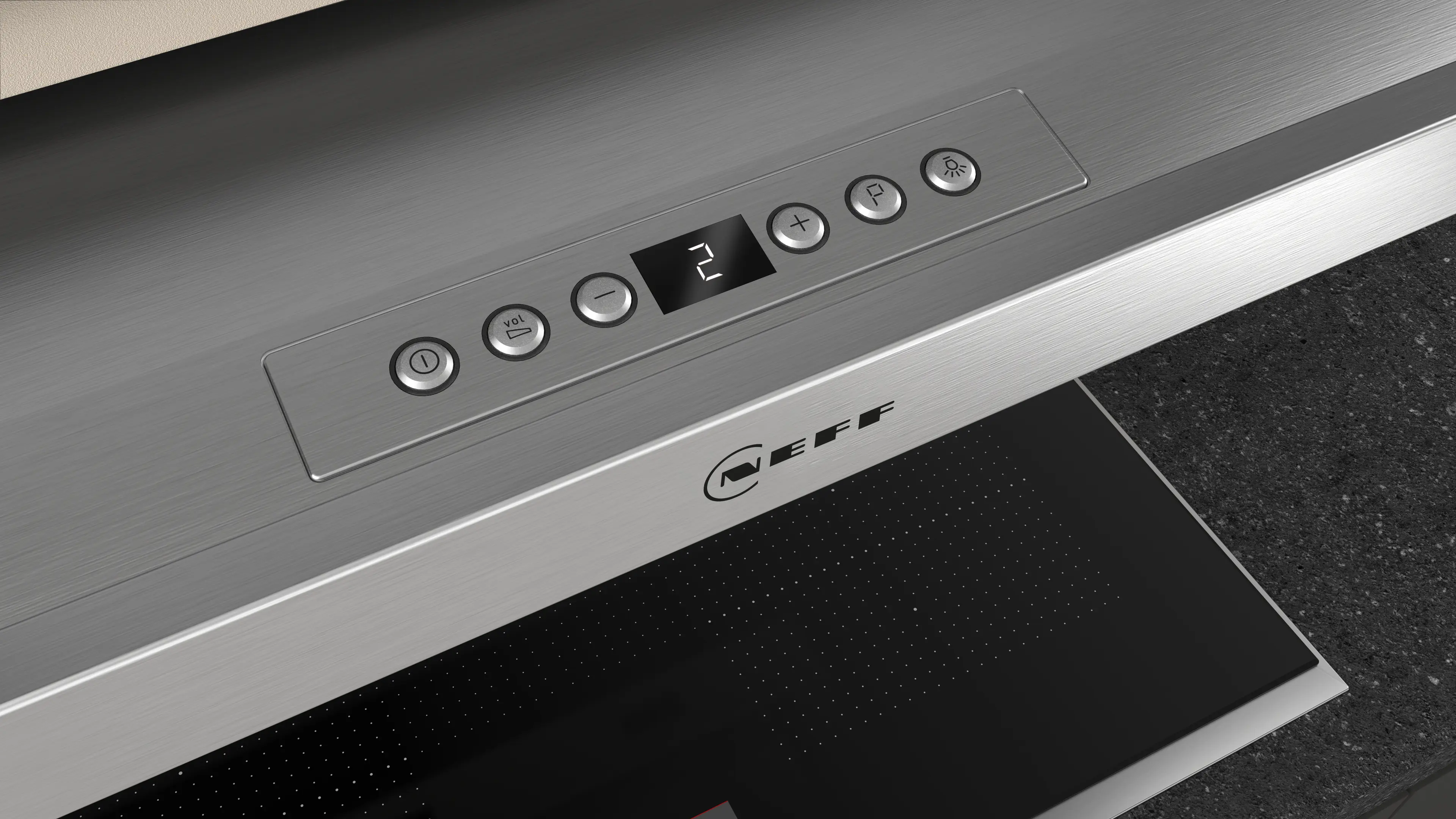 Hotă telescopică incorporabilă NEFF D46ML54X1 N70, 60 cm, 717 m³/h, EfficientSilent Drive, LED, inox [2]