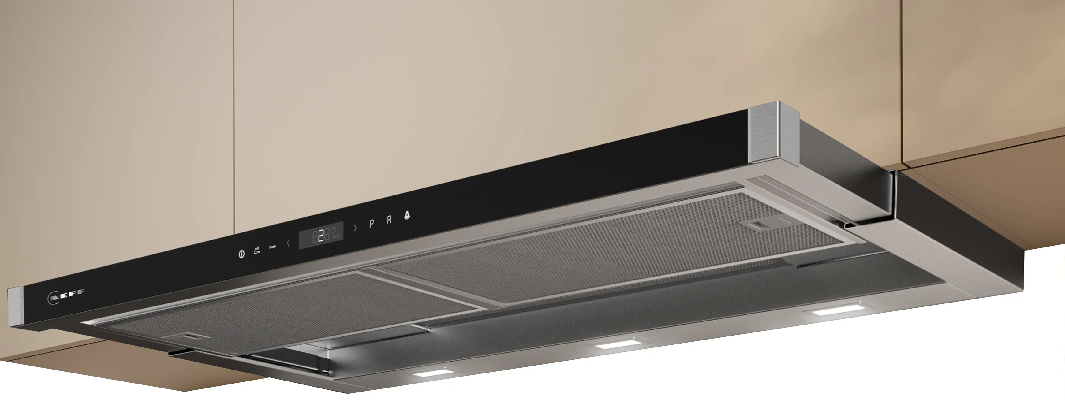 Hotă telescopică incorporabilă NEFF D49PU54X1 N90, 90 cm, 700 m³/h, Touch Control, LED, inox [3]