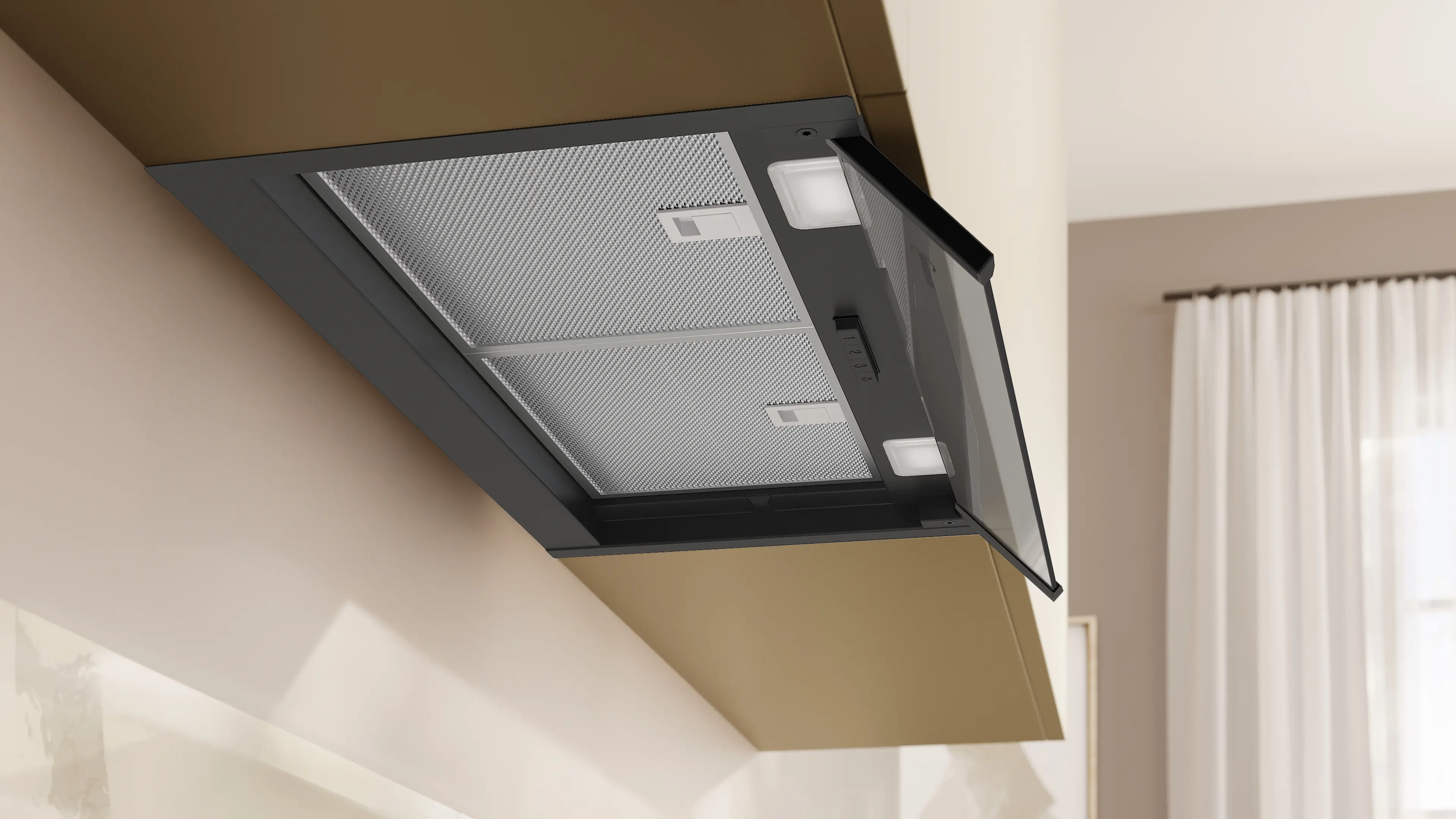 Hotă telescopică incorporabilă NEFF D65XCC2S0 N50, 60 cm, 582 m³/h, LED, evacuare/recirculare, inox [4]