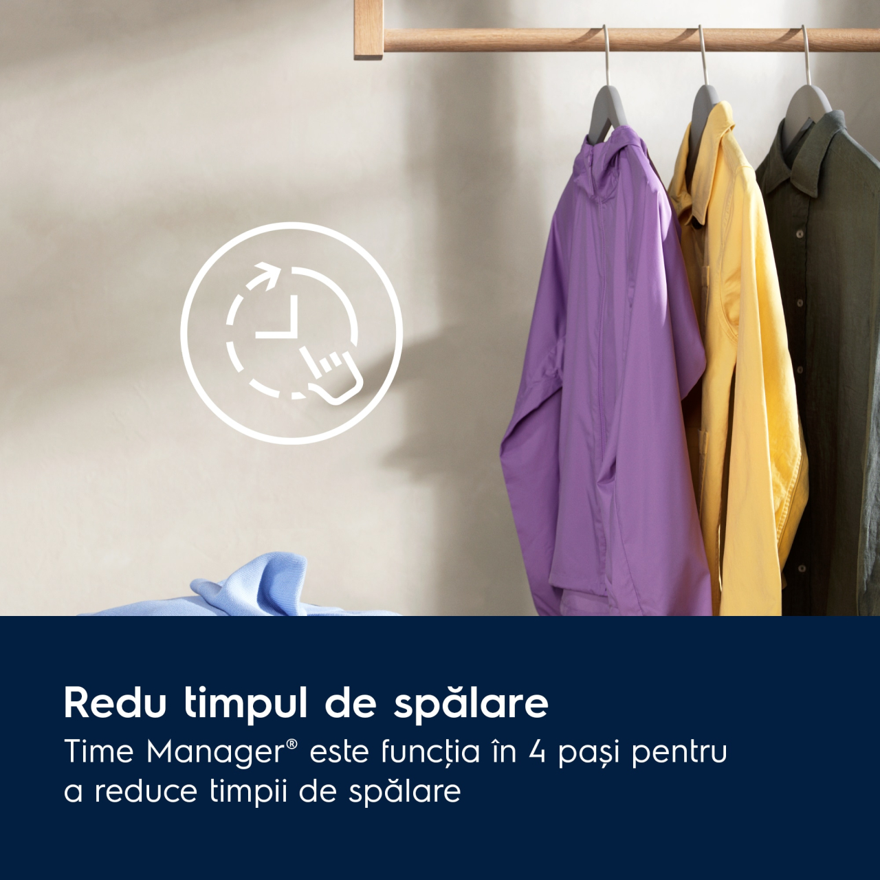 Mașină de spălat rufe compactă Electrolux EWS6527BE 7 kg, 1200 rpm, PerfectCare600 cu SensiCare & Steam Anti‑Allergy, TimeManager®, Clasa A, Alb [2]