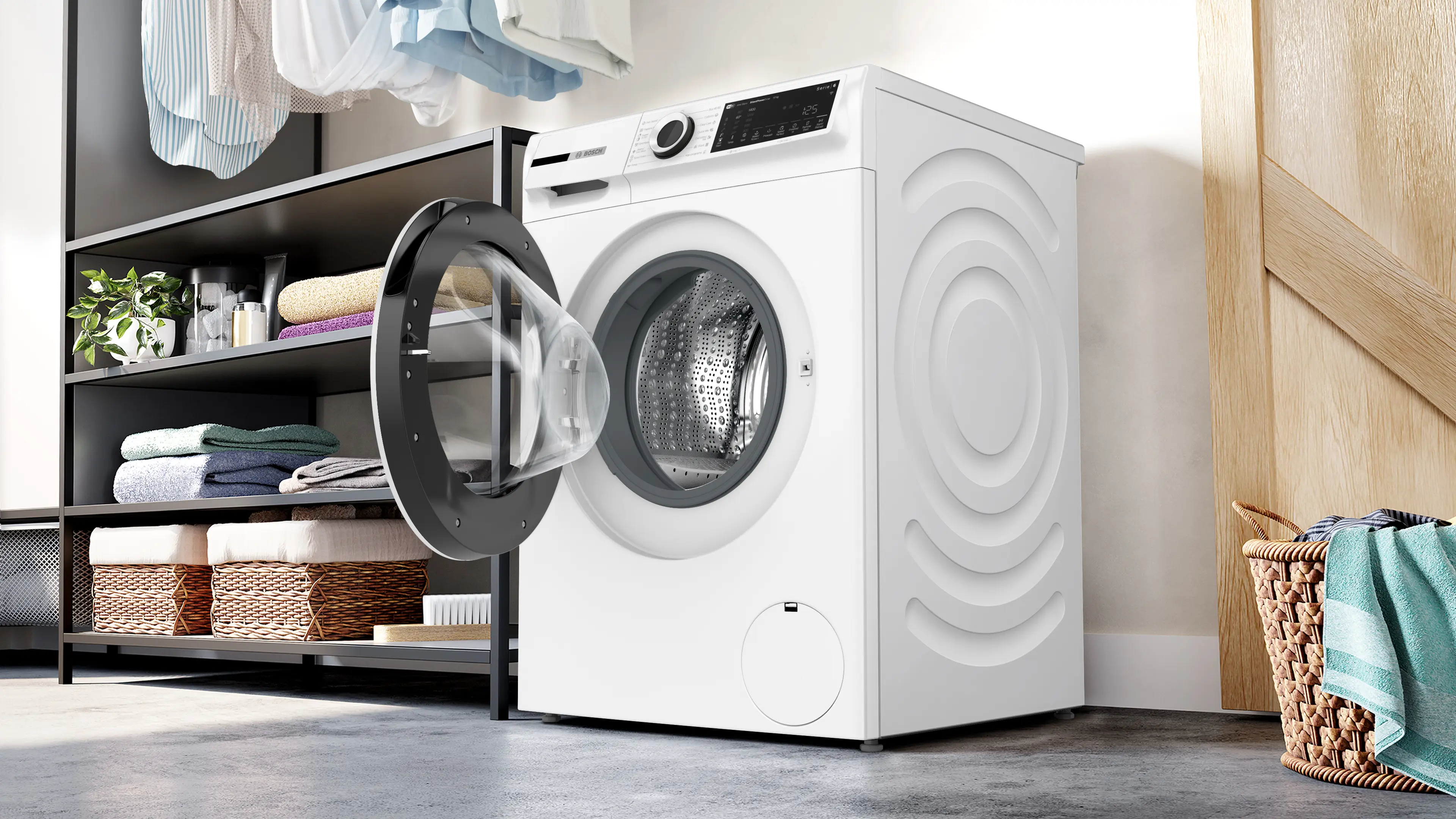 Mașină de spălat rufe Bosch Seria 6 WGJ25401BY, 10 kg, 1400 rpm, încărcare frontală, albă [12]