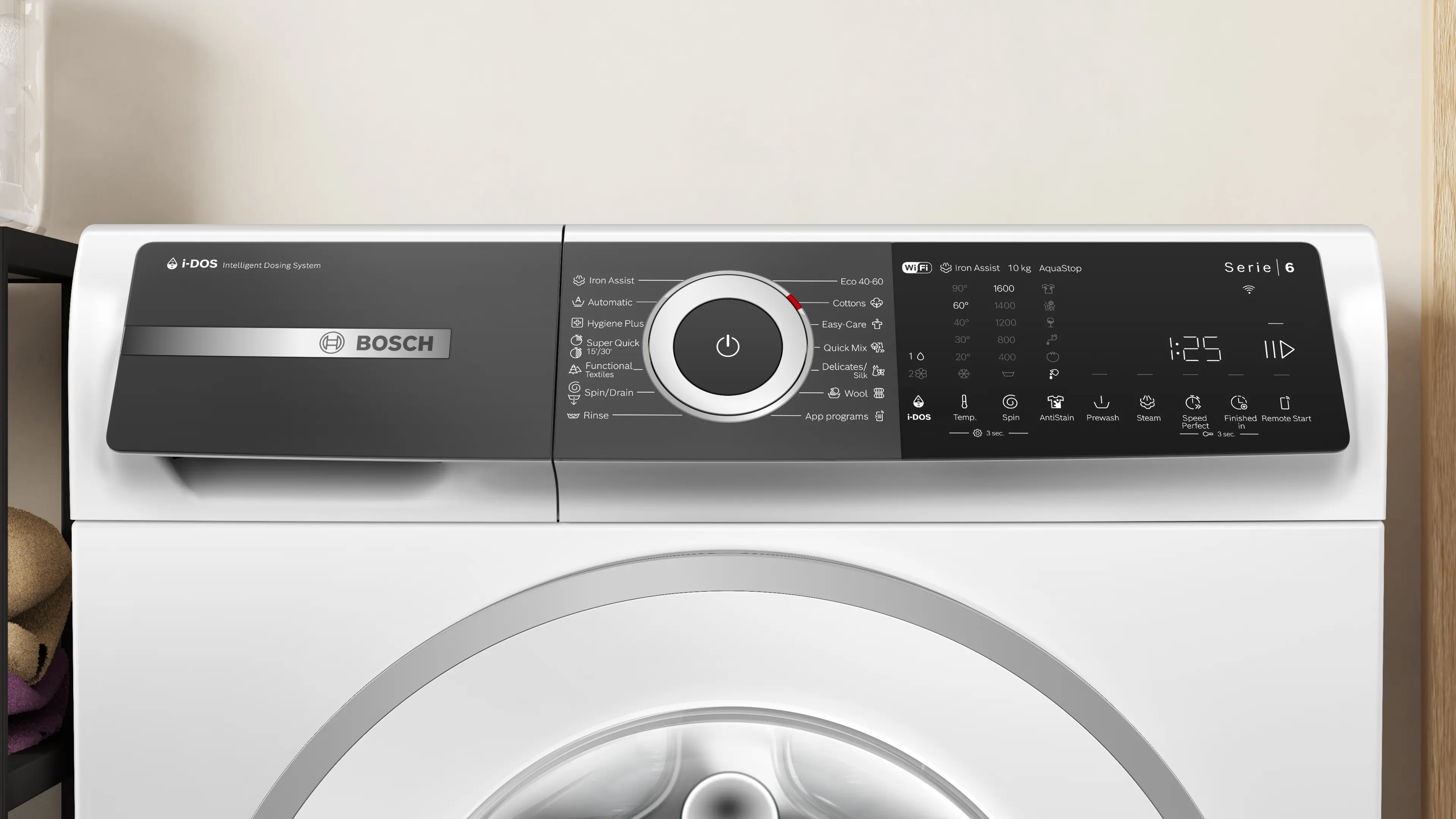 Mașină de spălat rufe Bosch Seria 6 WGH256A0BY, 10 kg, 1600 rpm, încărcare frontală, albă [13]