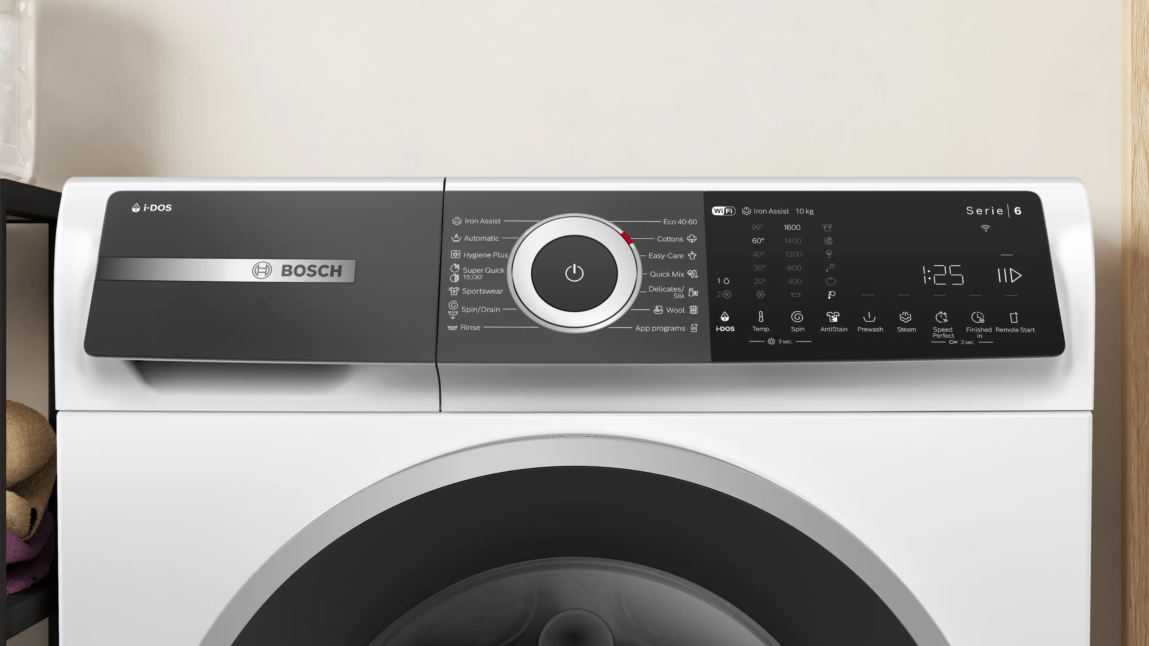 Mașină de spălat rufe Bosch Seria 6 WGH256A6BY, 10 kg, 1600 rpm, încărcare frontală, albă [12]