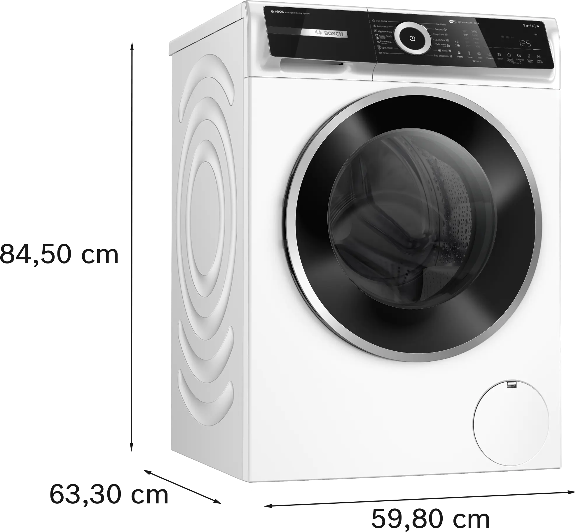 Mașină de spălat rufe Bosch Seria 6 WGN256A0BY, 10 kg, 1600 rpm, încărcare frontală, albă [16]