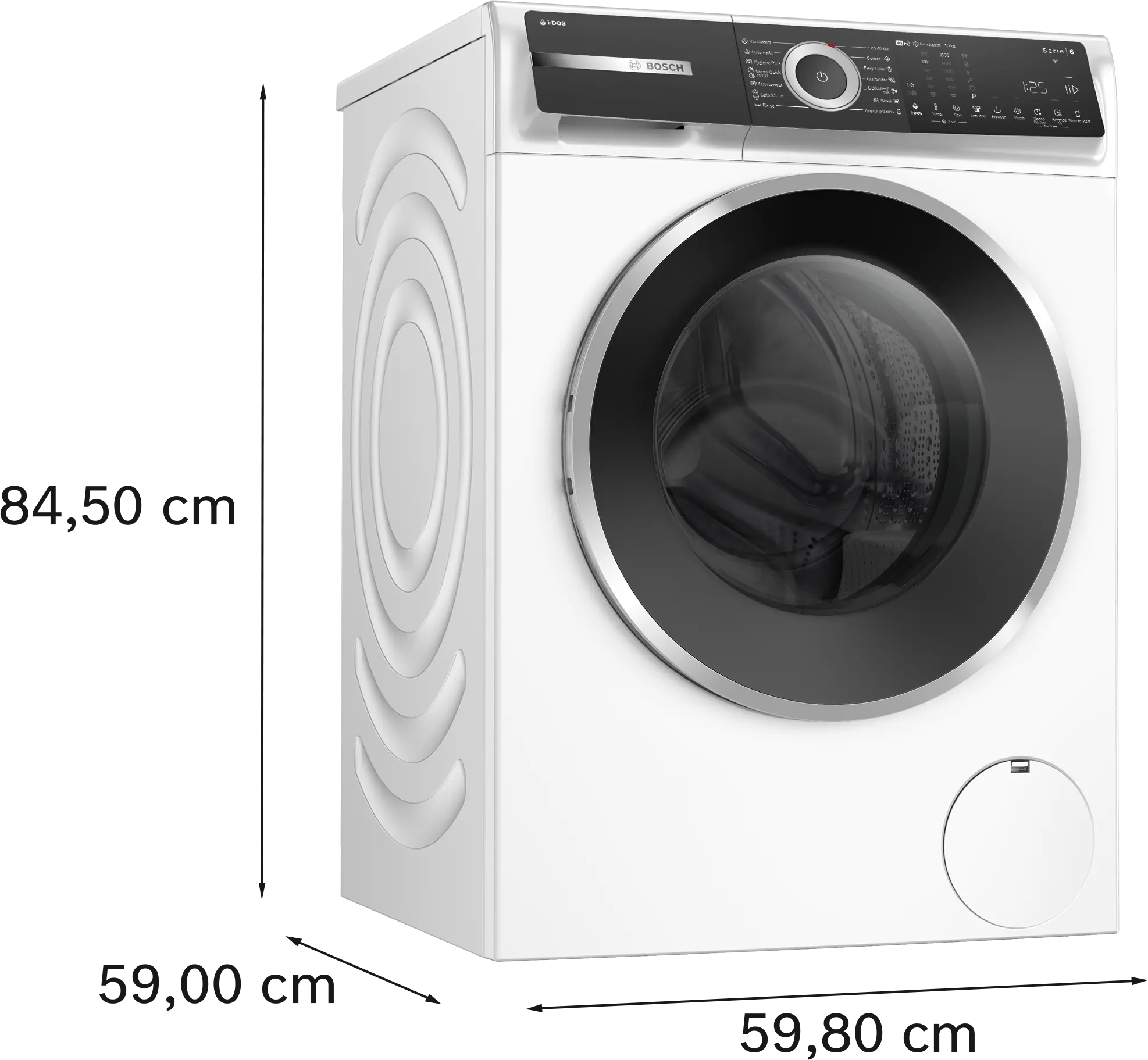 Mașină de spălat rufe Bosch Seria 6 WGH256A6BY, 10 kg, 1600 rpm, încărcare frontală, albă [16]