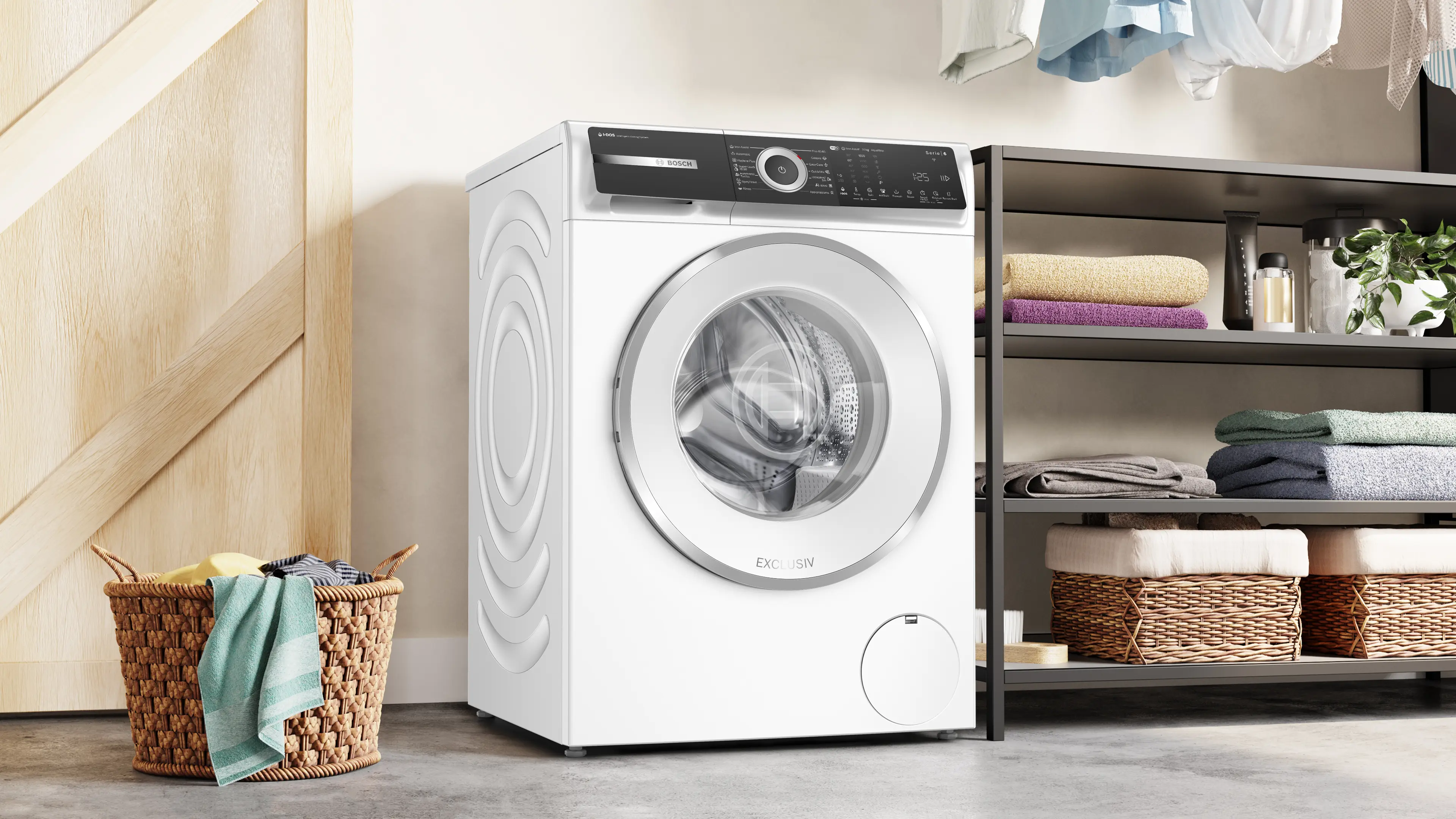 Mașină de spălat rufe Bosch Seria 6 WGH256A0BY, 10 kg, 1600 rpm, încărcare frontală, albă [16]