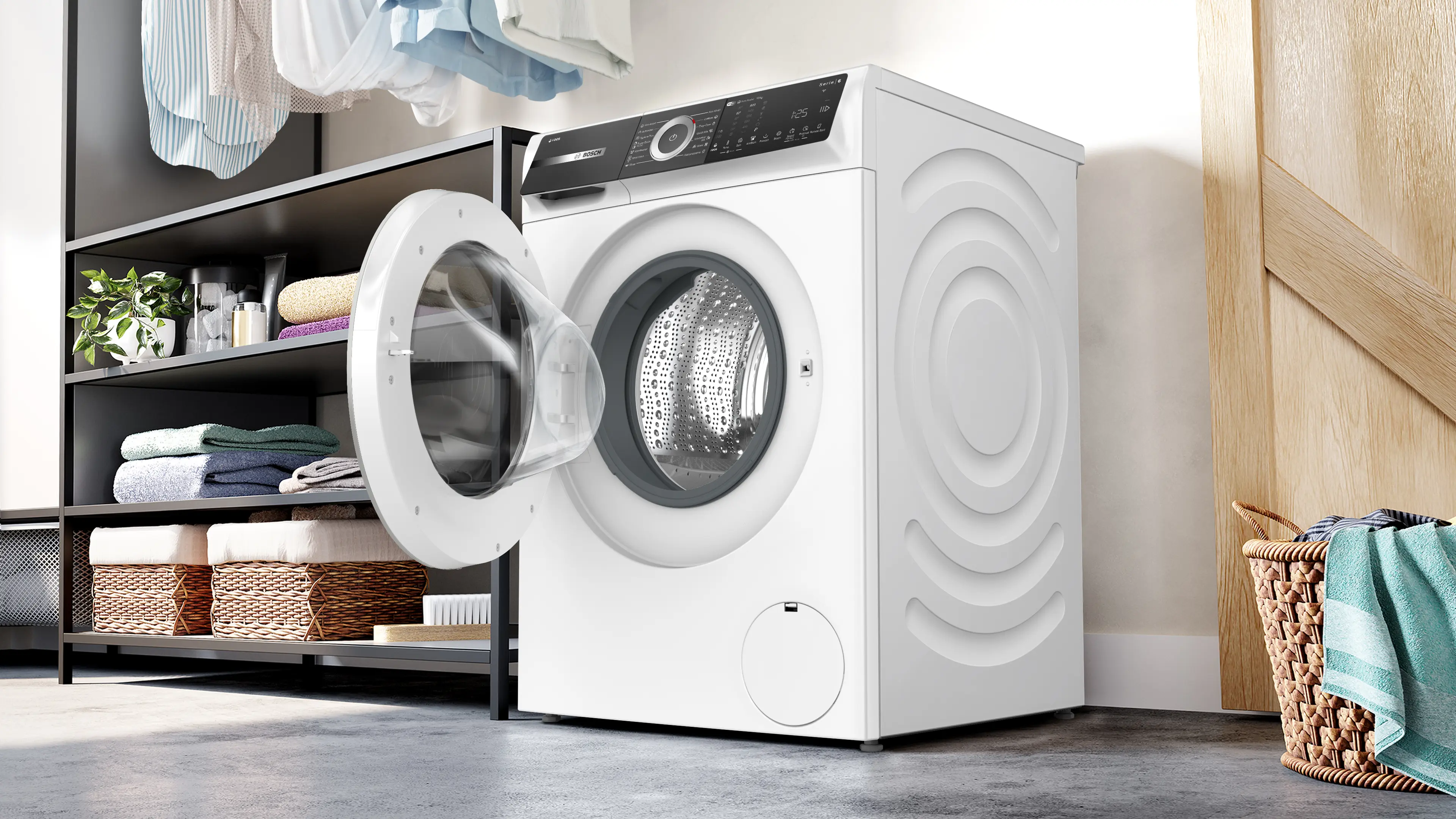 Mașină de spălat rufe Bosch Seria 6 WGH256A6BY, 10 kg, 1600 rpm, încărcare frontală, albă [14]