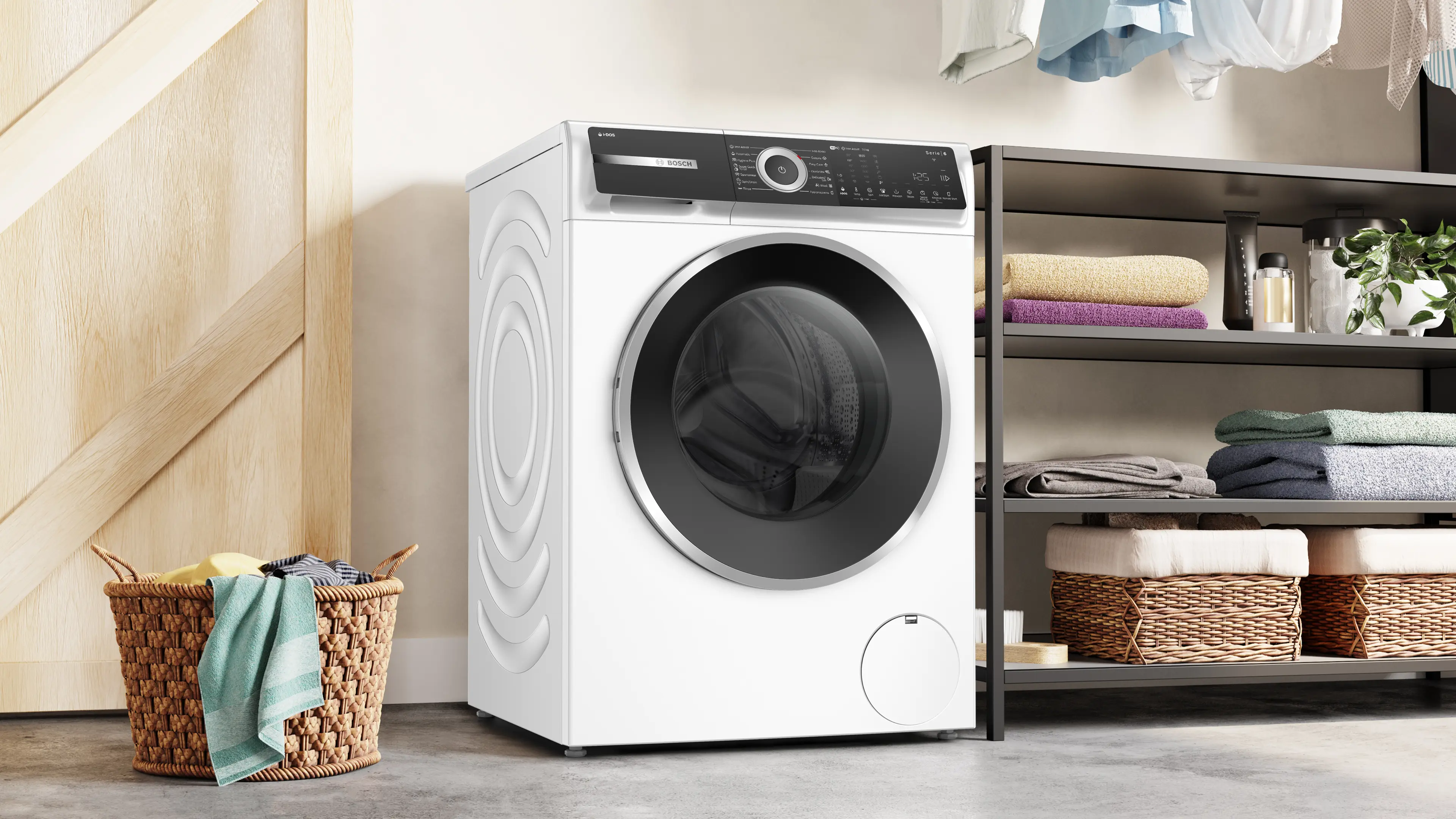 Mașină de spălat rufe Bosch Seria 6 WGH256A6BY, 10 kg, 1600 rpm, încărcare frontală, albă [15]
