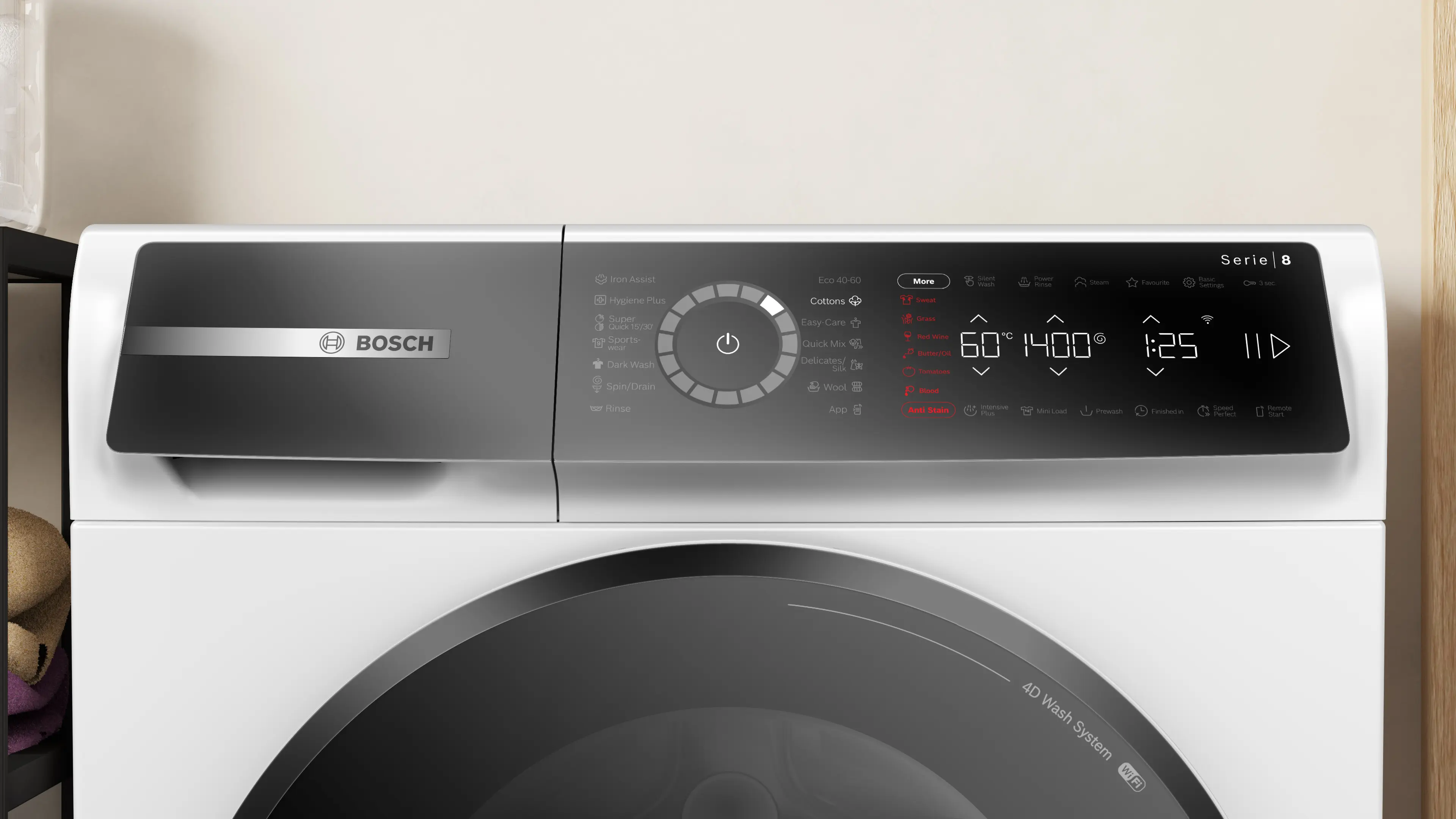 Mașină de spălat rufe Bosch Seria 8 WGB25401BY, 10 kg, 1400 rpm, încărcare frontală, albă [12]