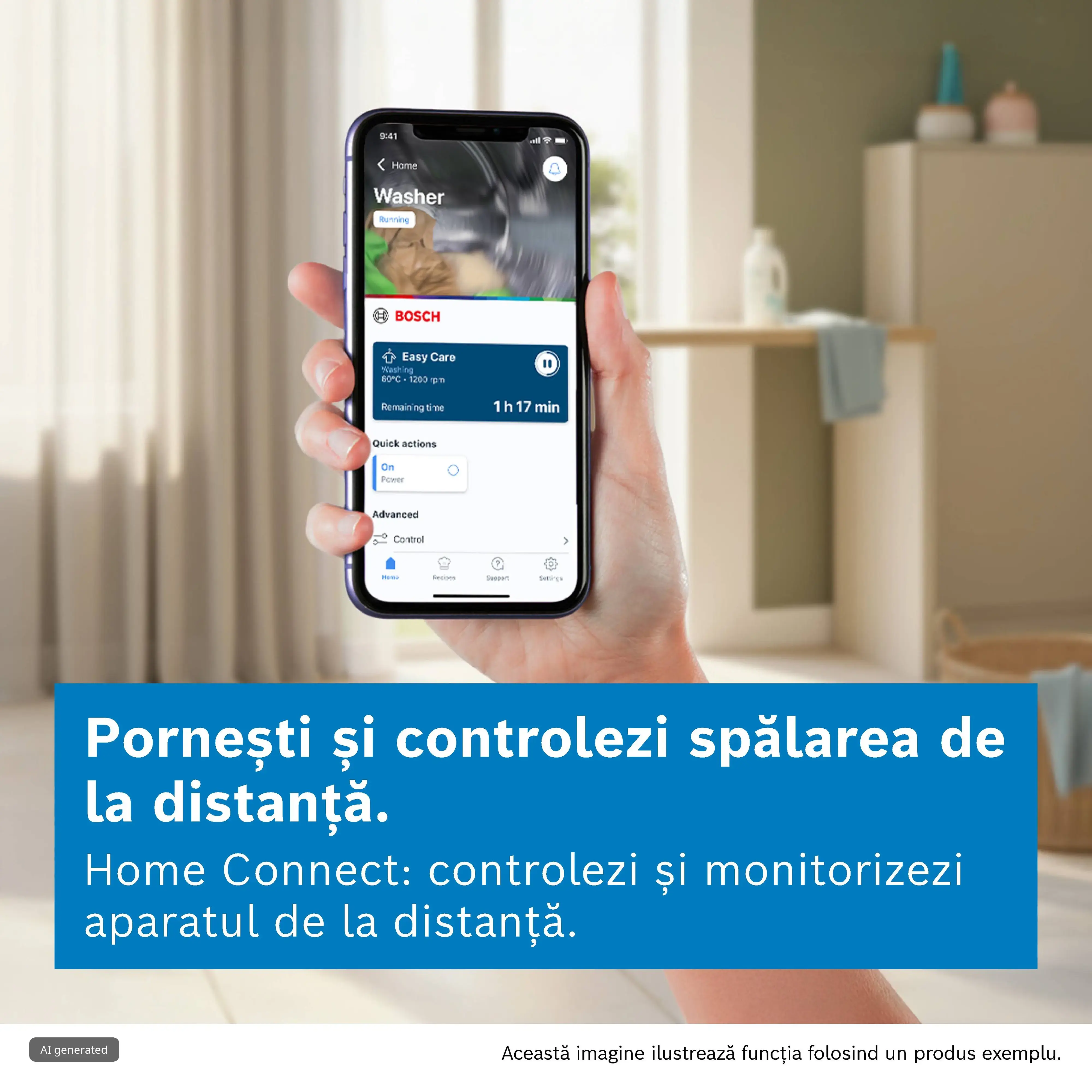 Mașină de spălat rufe Bosch Seria 8 WGB254A2BY, 10 kg, 1400 rpm, încărcare frontală, albă [3]