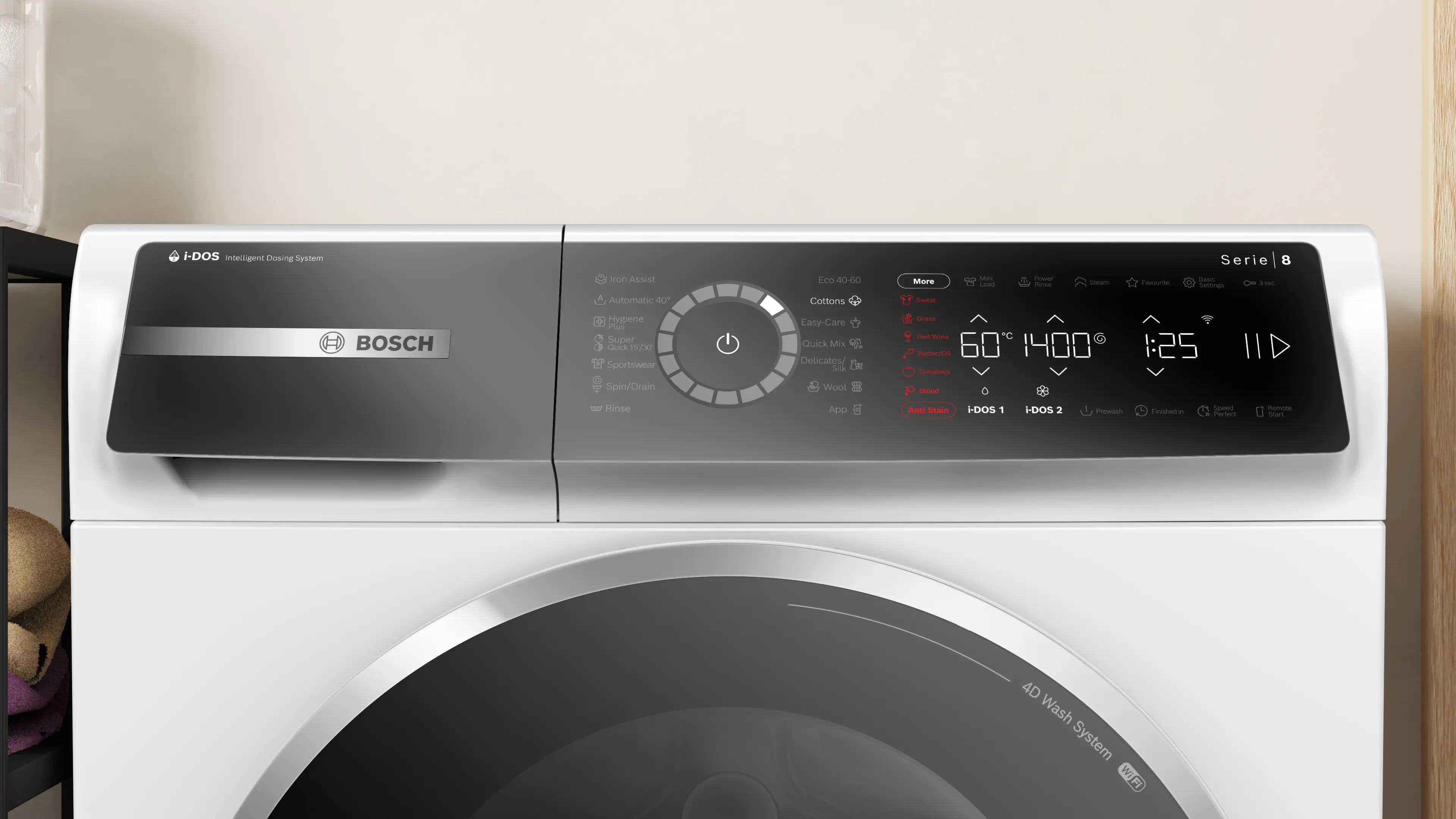 Mașină de spălat rufe Bosch Seria 8 WGB254A3BY, 10 kg, 1400 rpm, încărcare frontală, albă [15]