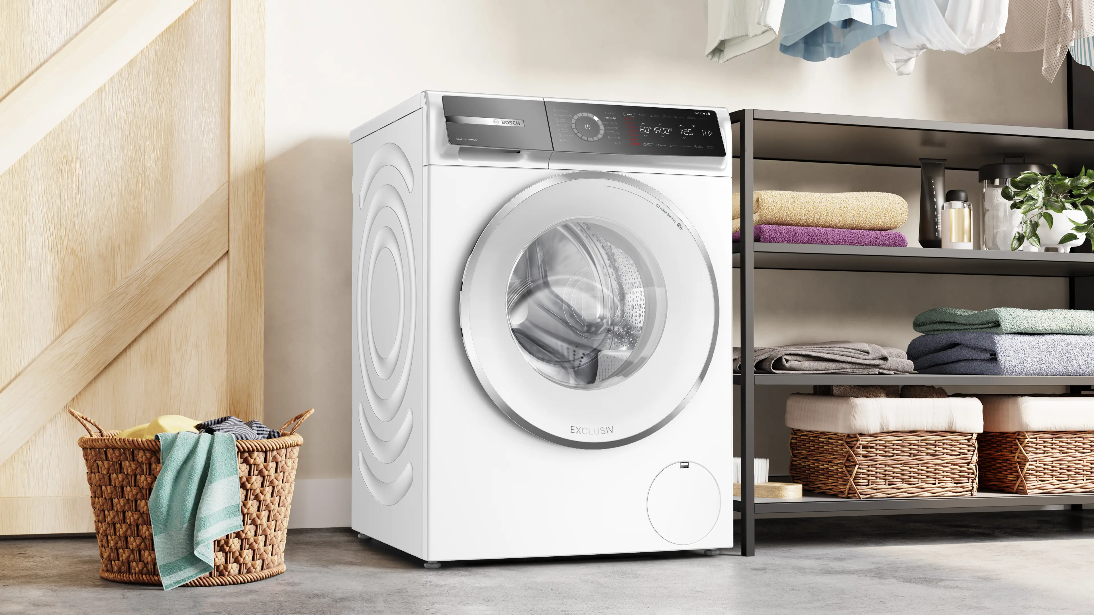 Mașină de spălat rufe Bosch Seria 8 WGB25692BY, 10 kg, 1600 rpm, încărcare frontală, albă [16]