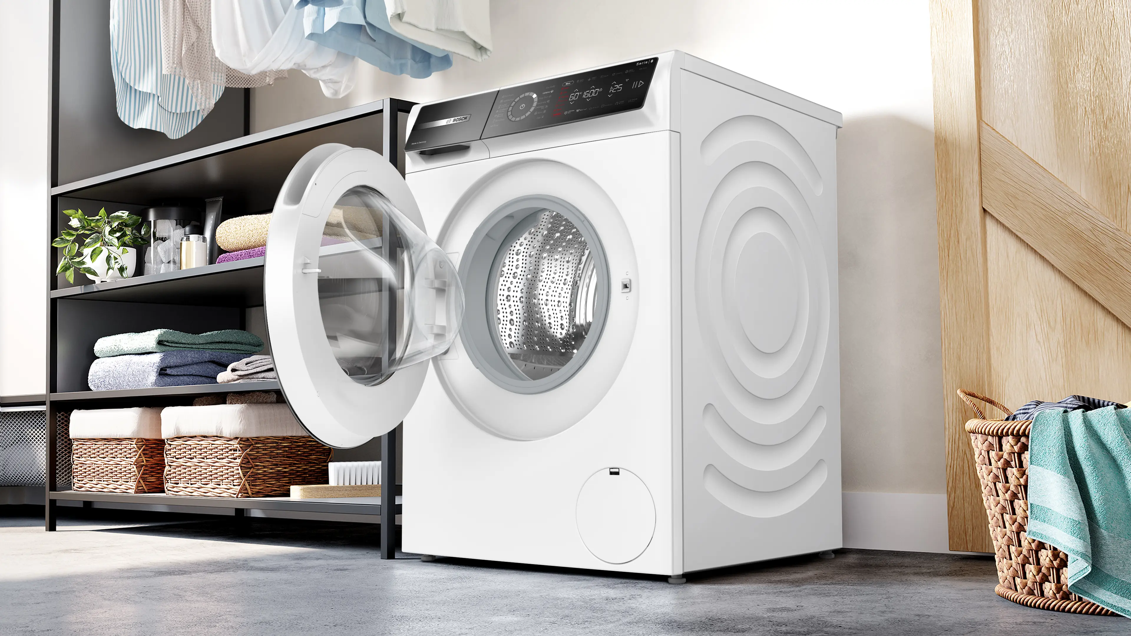 Mașină de spălat rufe Bosch Seria 8 WGB25692BY, 10 kg, 1600 rpm, încărcare frontală, albă [15]